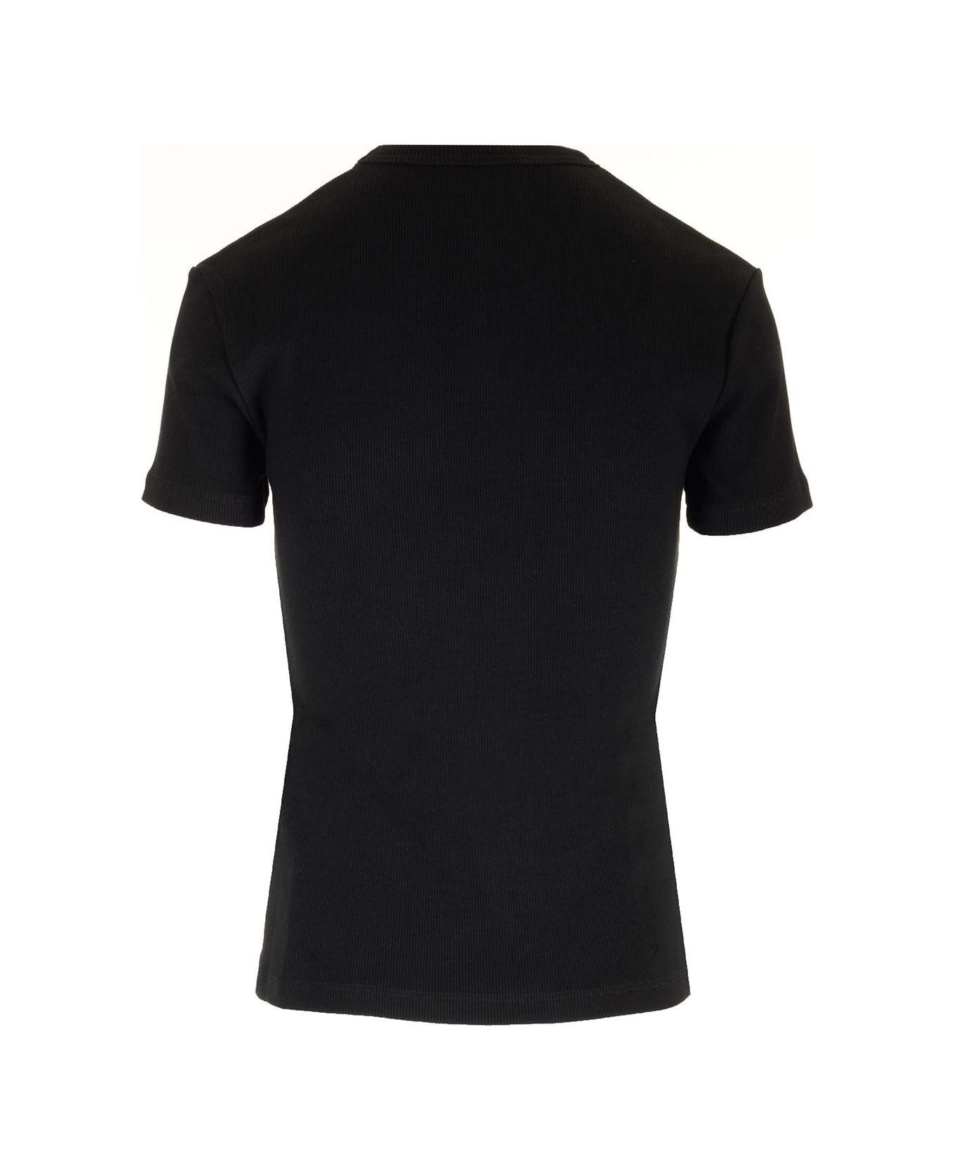 Off-White White T-shirt With Logo - Black White