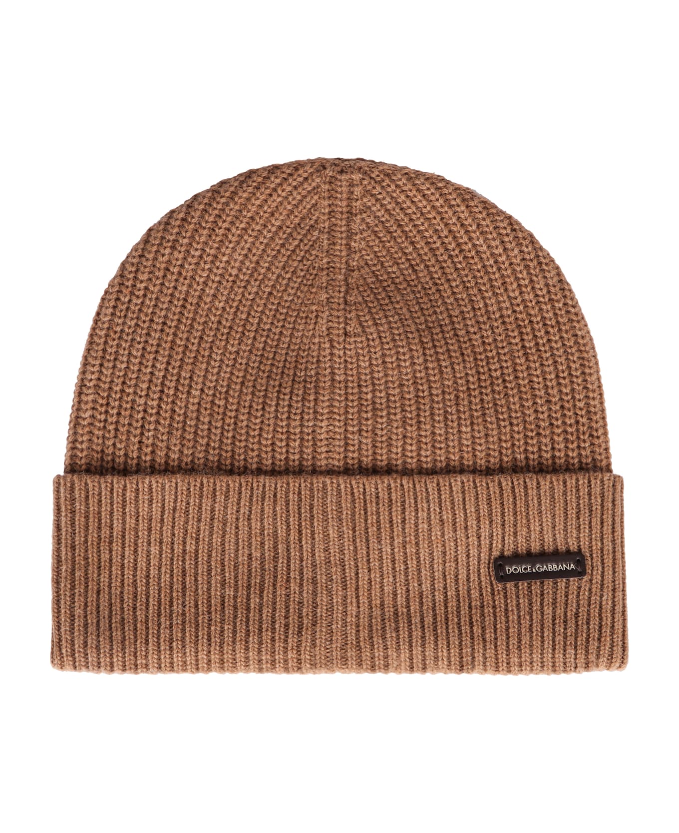 Dolce 
Gabbana Ribbed Knit Beanie - brown