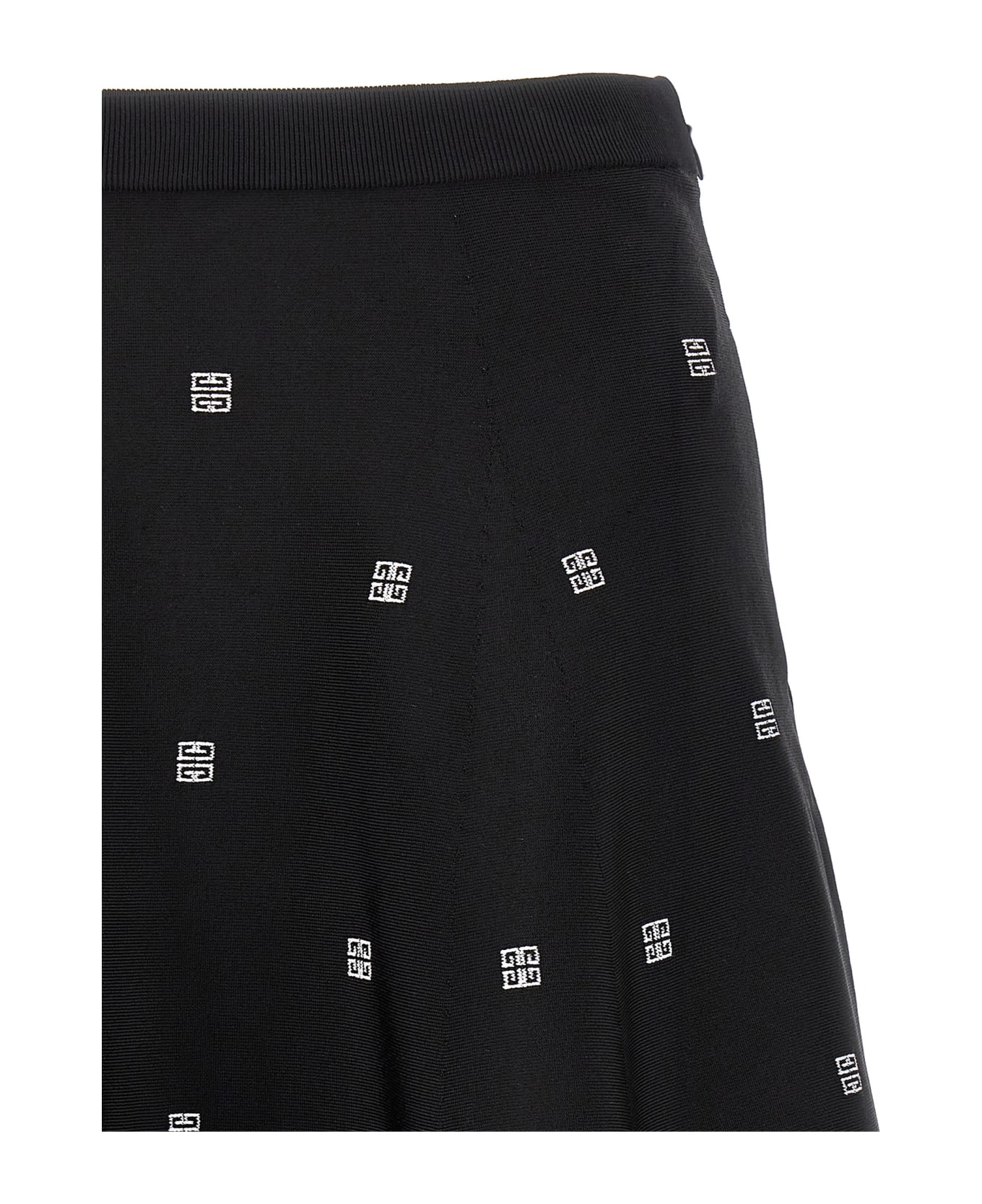 Givenchy Women All Over Logo Skirt - black