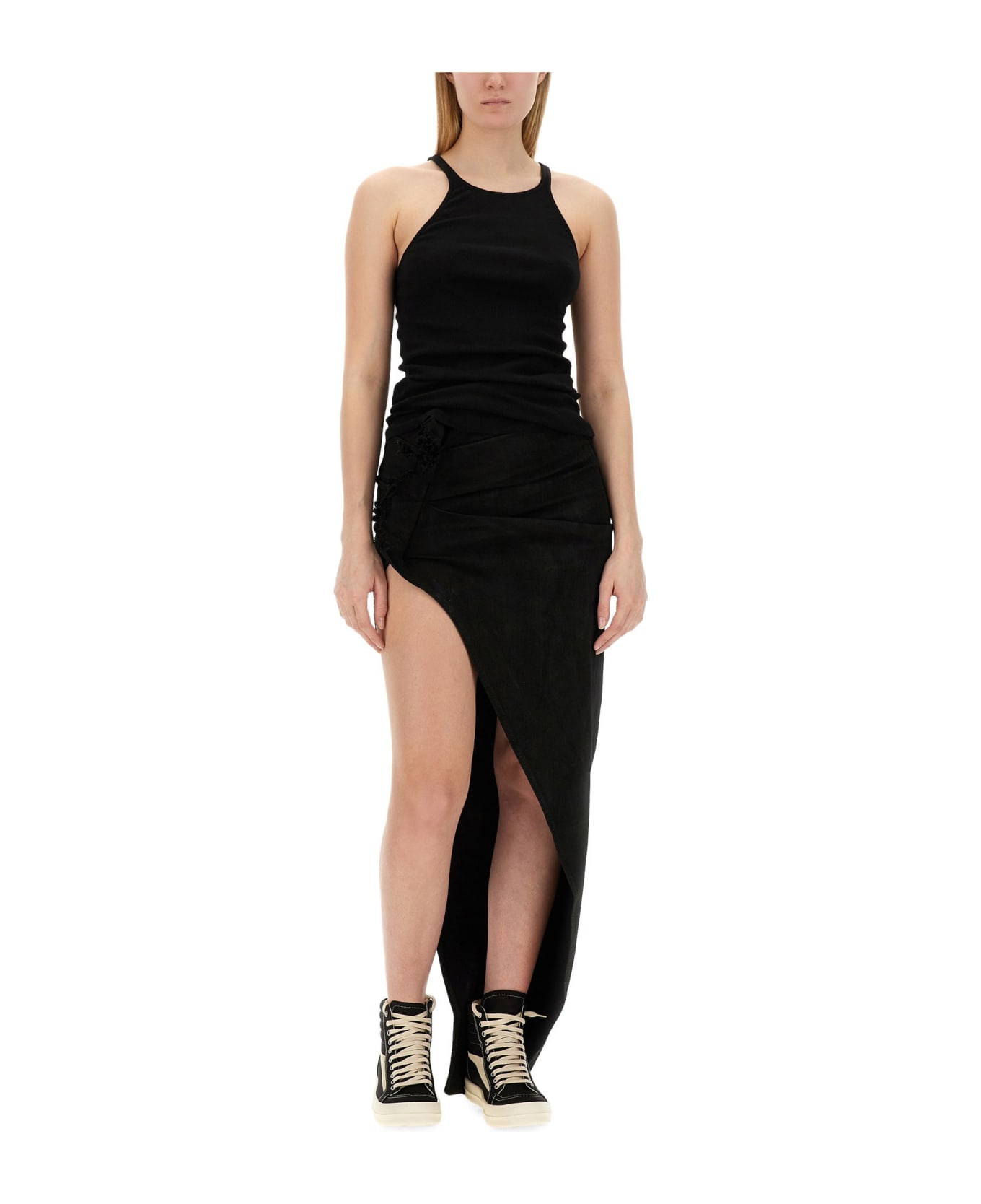 DRKSHDW Long Skirt - BLACK