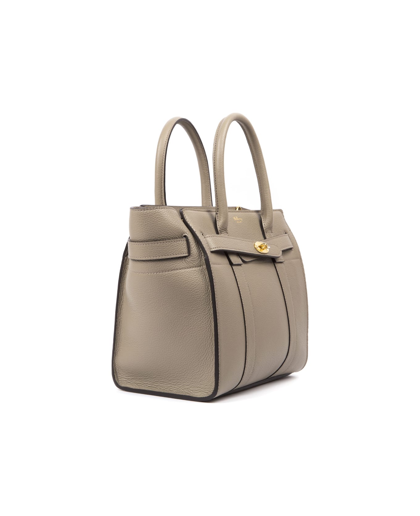 Mulberry Bayswater Solid Grey Leather Tote | italist, ALWAYS LIKE A SALE