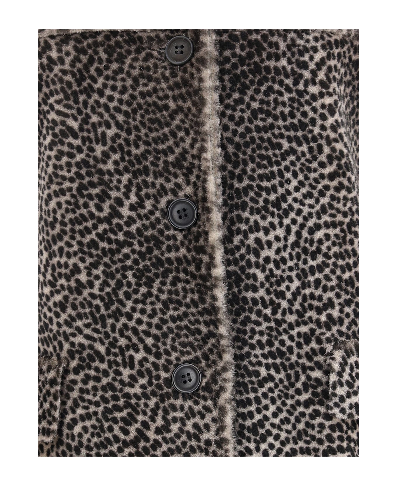 Salvatore Santoro Spotted Patterned Fur Jacket