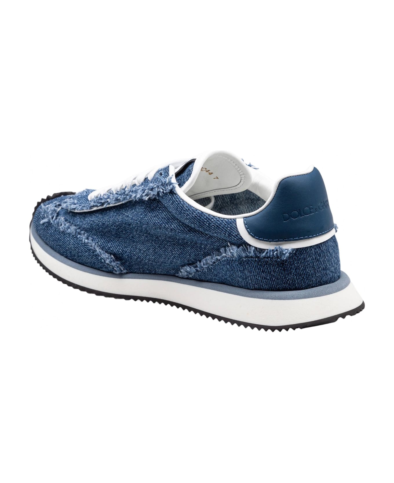 Dolce & Gabbana Denim Cushion Sneakers Color Blue Jeans - WHITE/BLUE