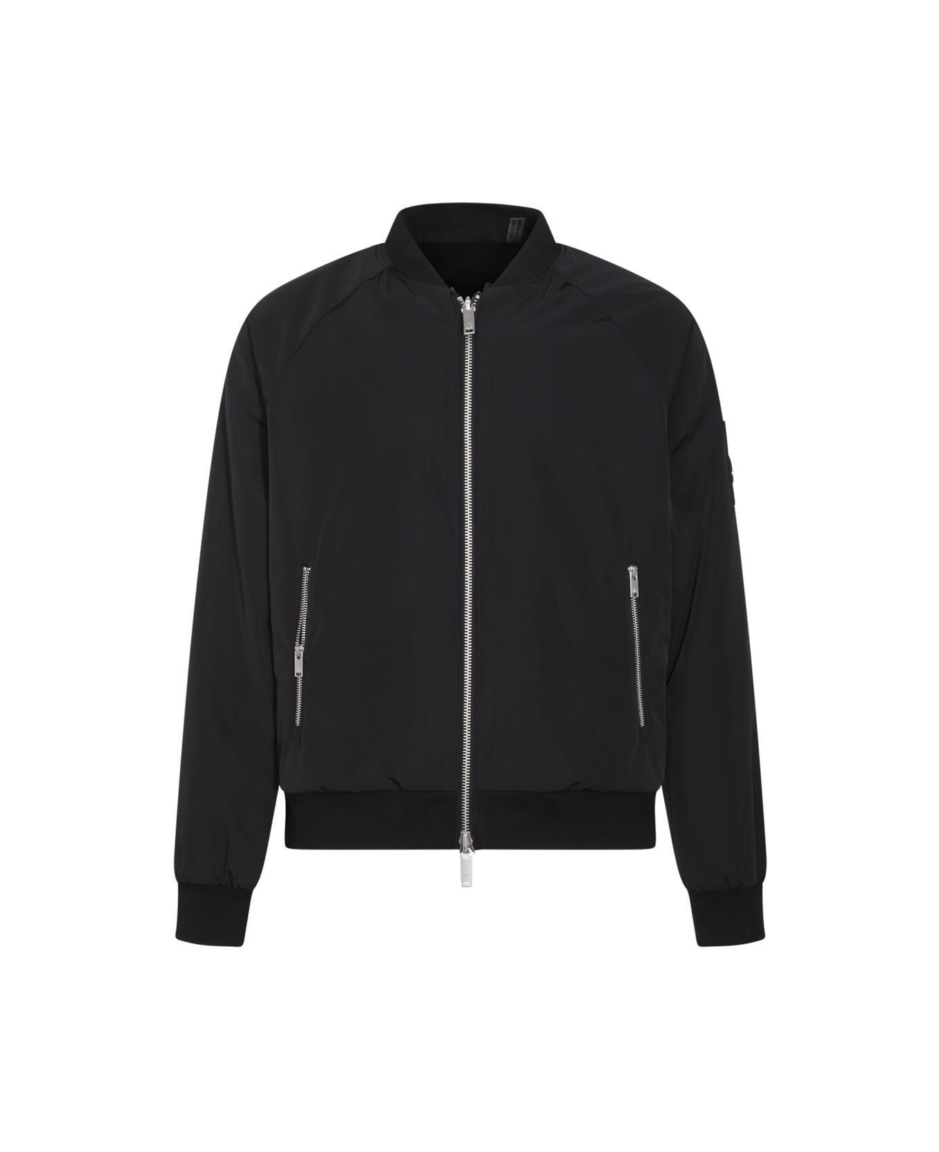 Moose Knuckles Reversible Bunny Bomber Jacket - Black