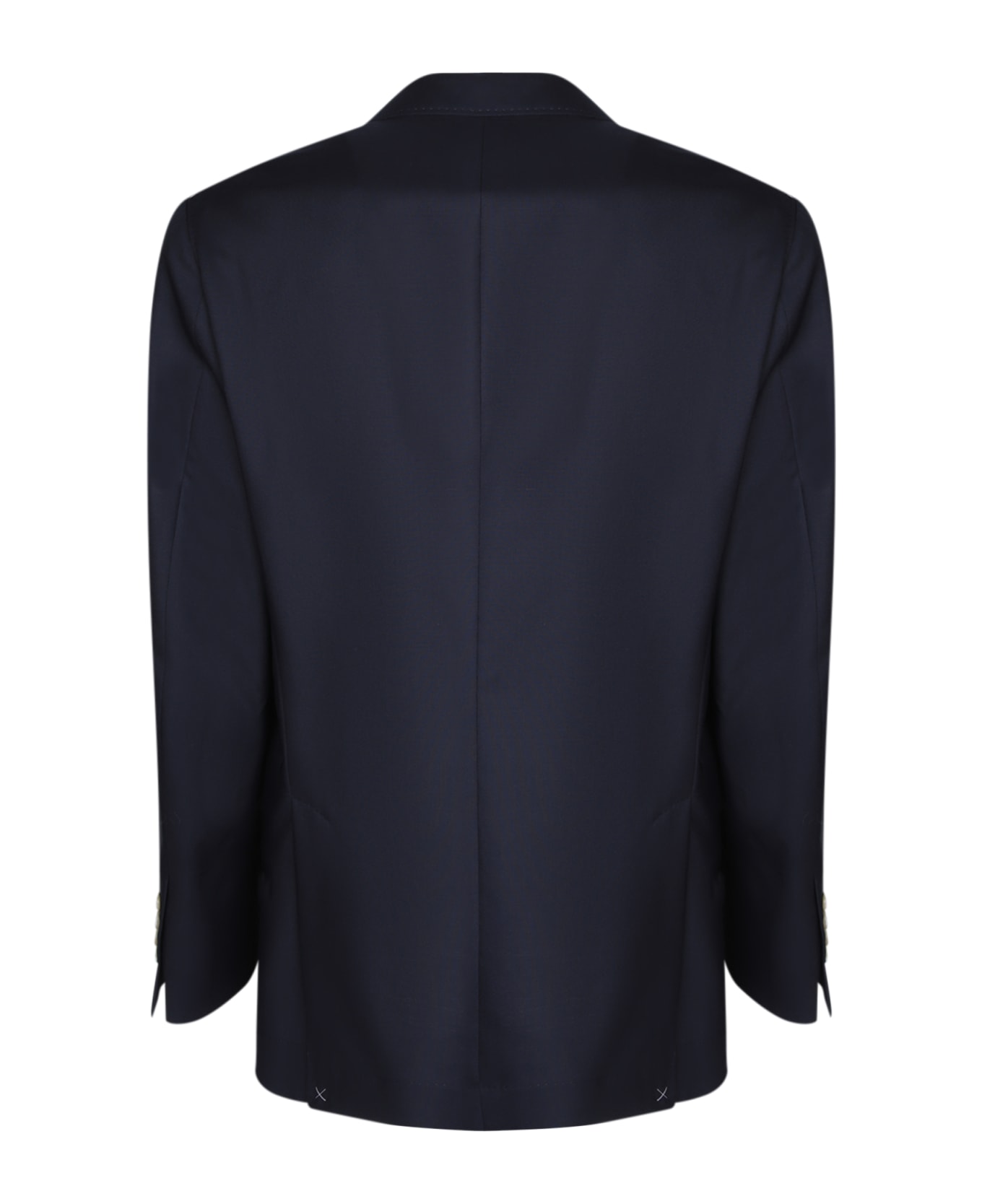Brunello Cucinelli Single-breasted Dark Blue Jacket - Blue