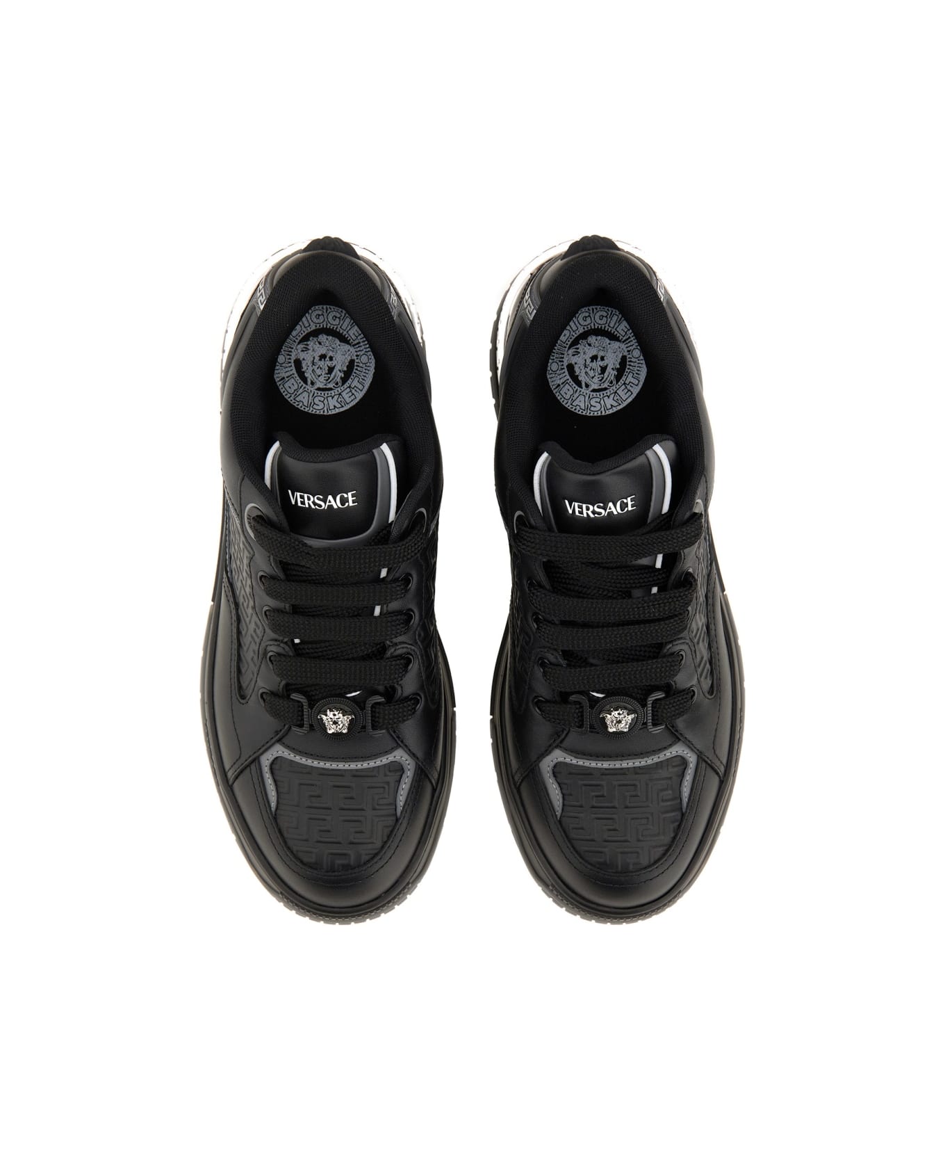 Versace Sneaker With Greek - BLACK
