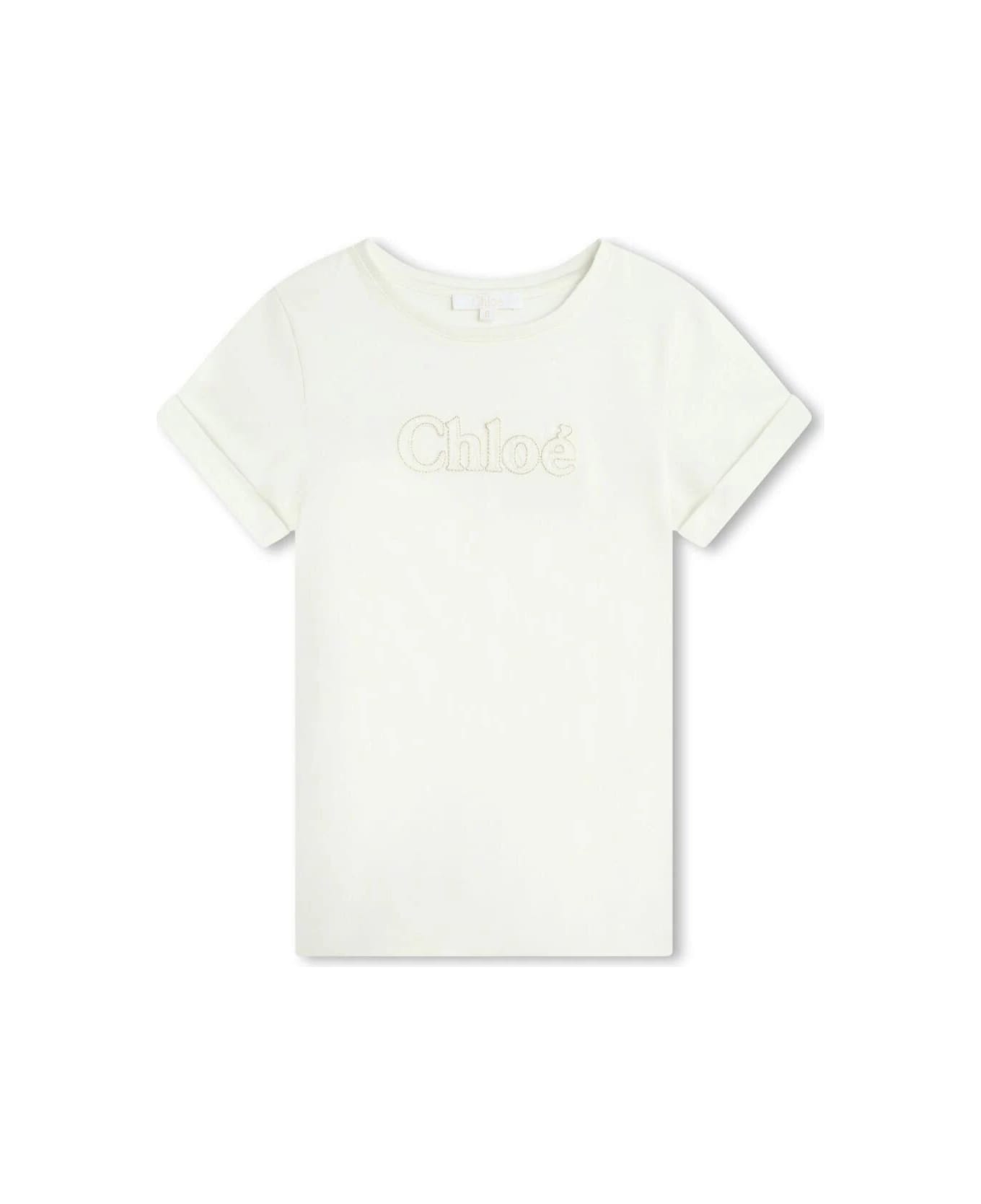 Chloé Short Sleeves T-shirt - White