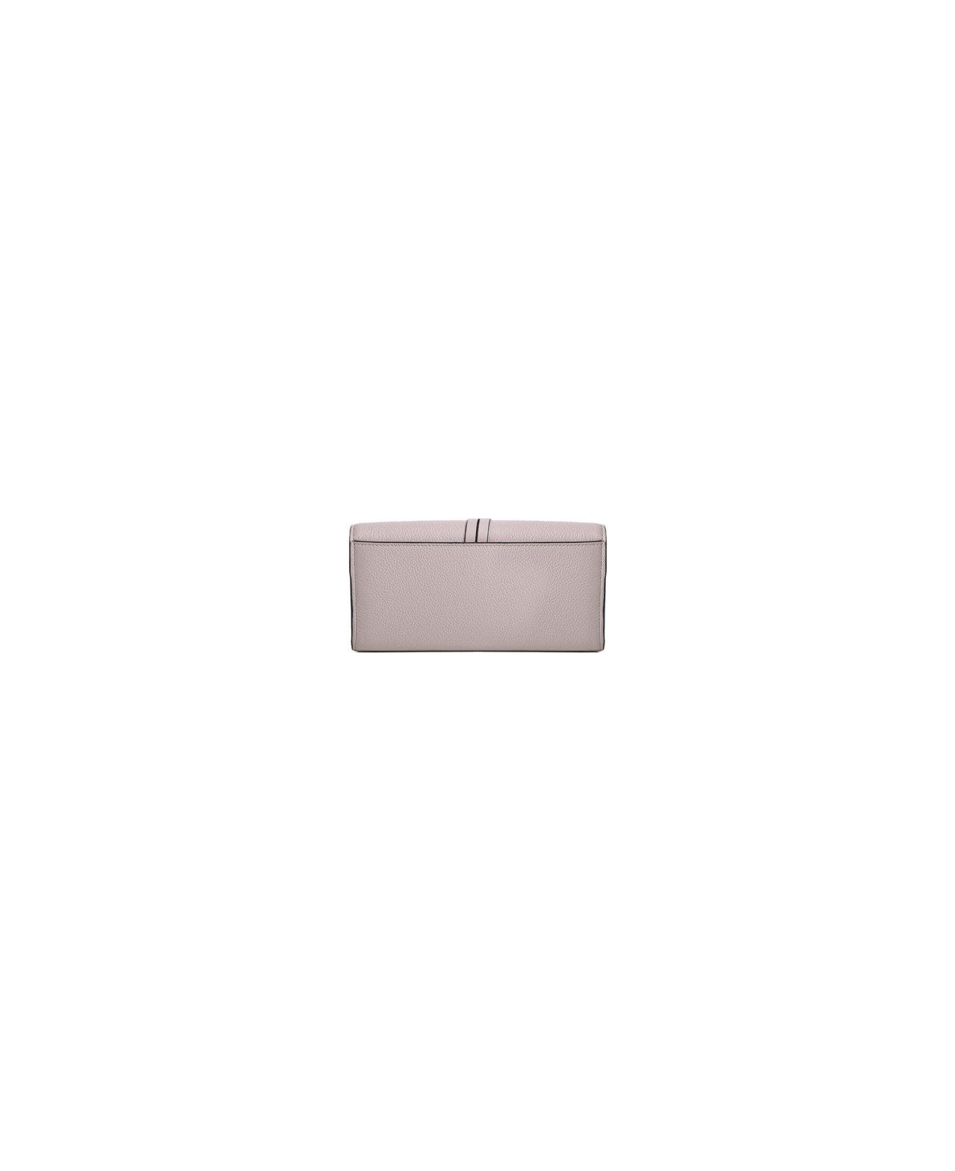 Chloé Logo Charm Laced Wallet - Misty lavender