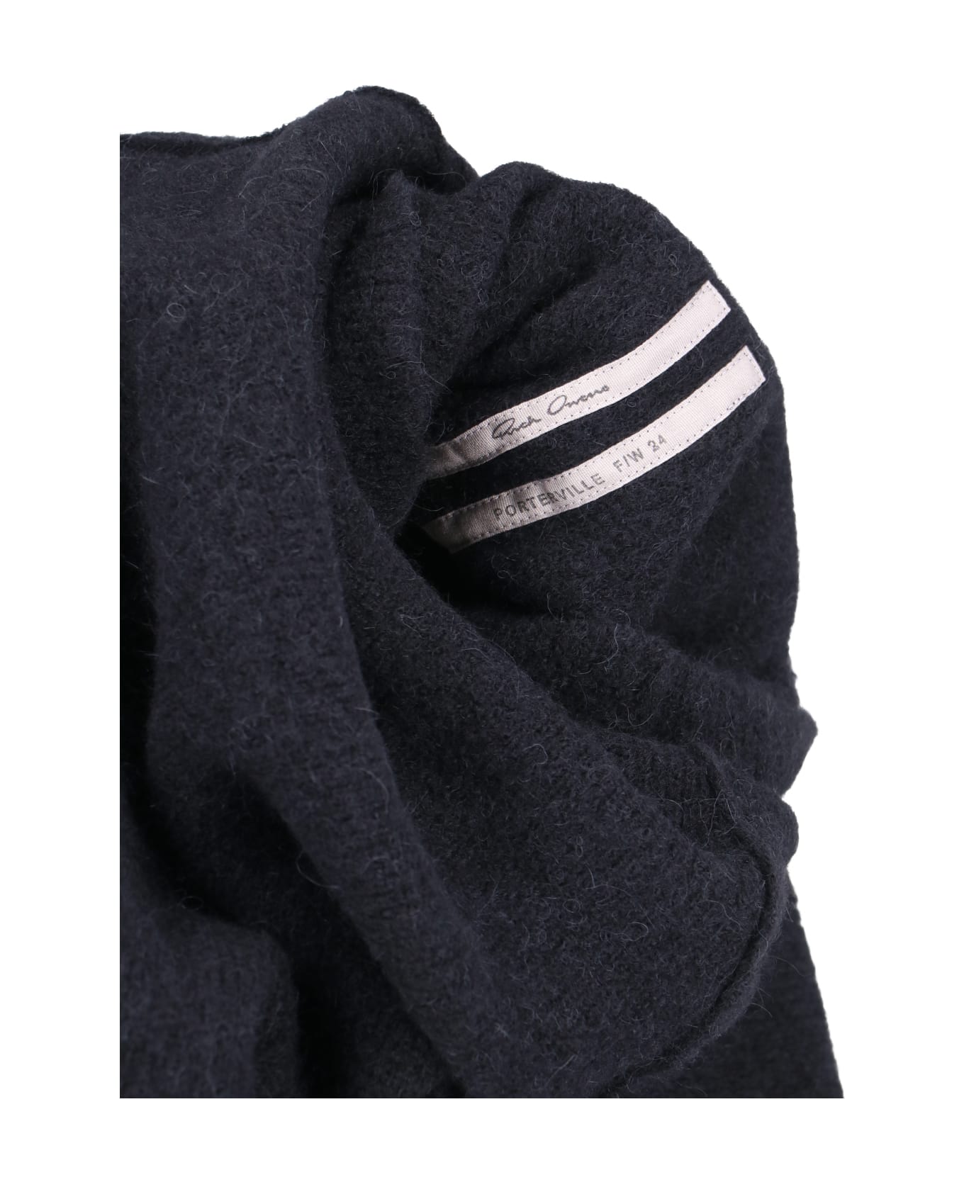 Rick Owens 'shroud' High Neck Sweater - Black  