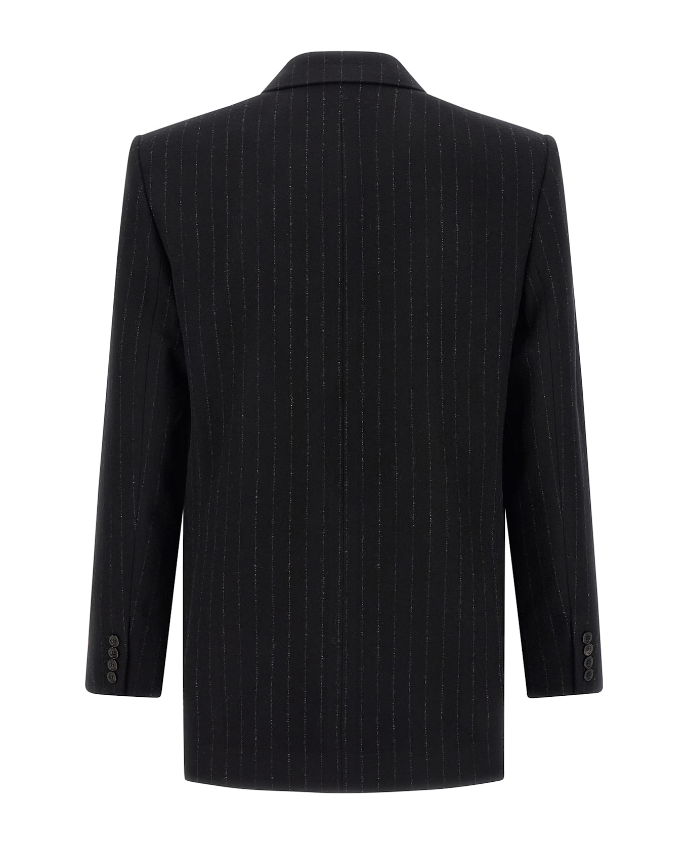 Saint Laurent Pinstripe Blazer - Black  
