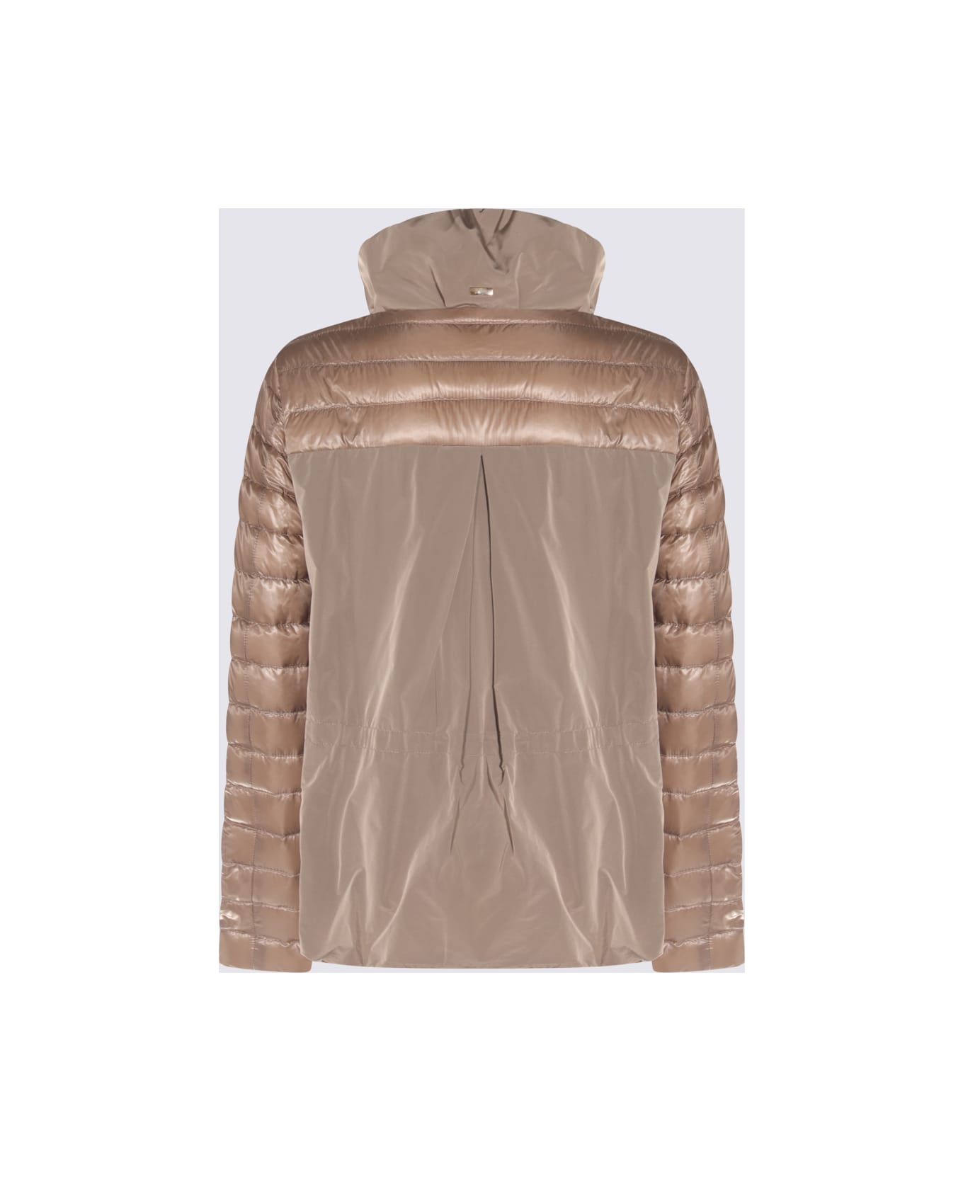 Herno Dark Brown Down Jacket - Dove Grey