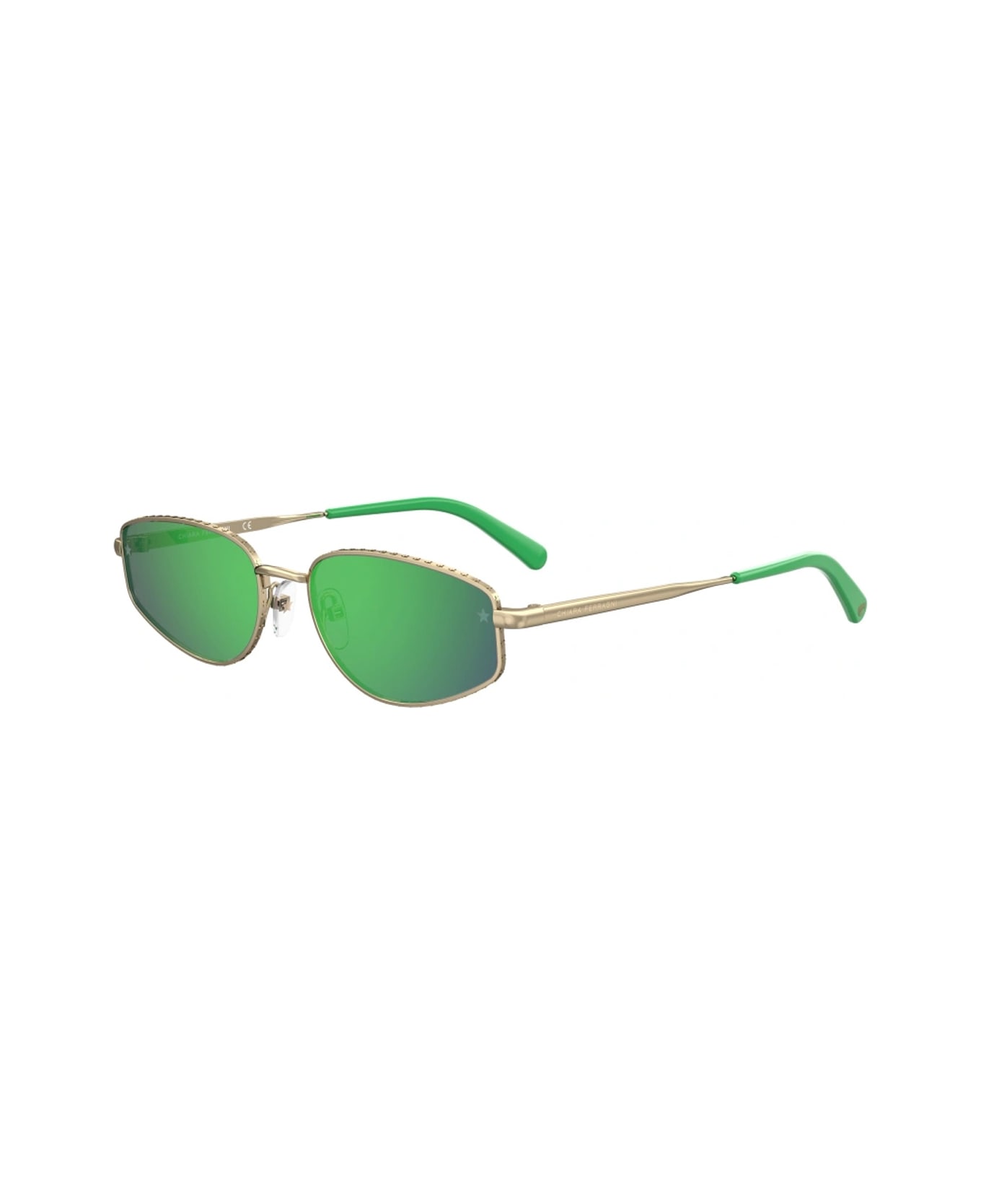Chiara Ferragni Cf 7025/s Pef/z9 Gold Green Sunglasses - Oro