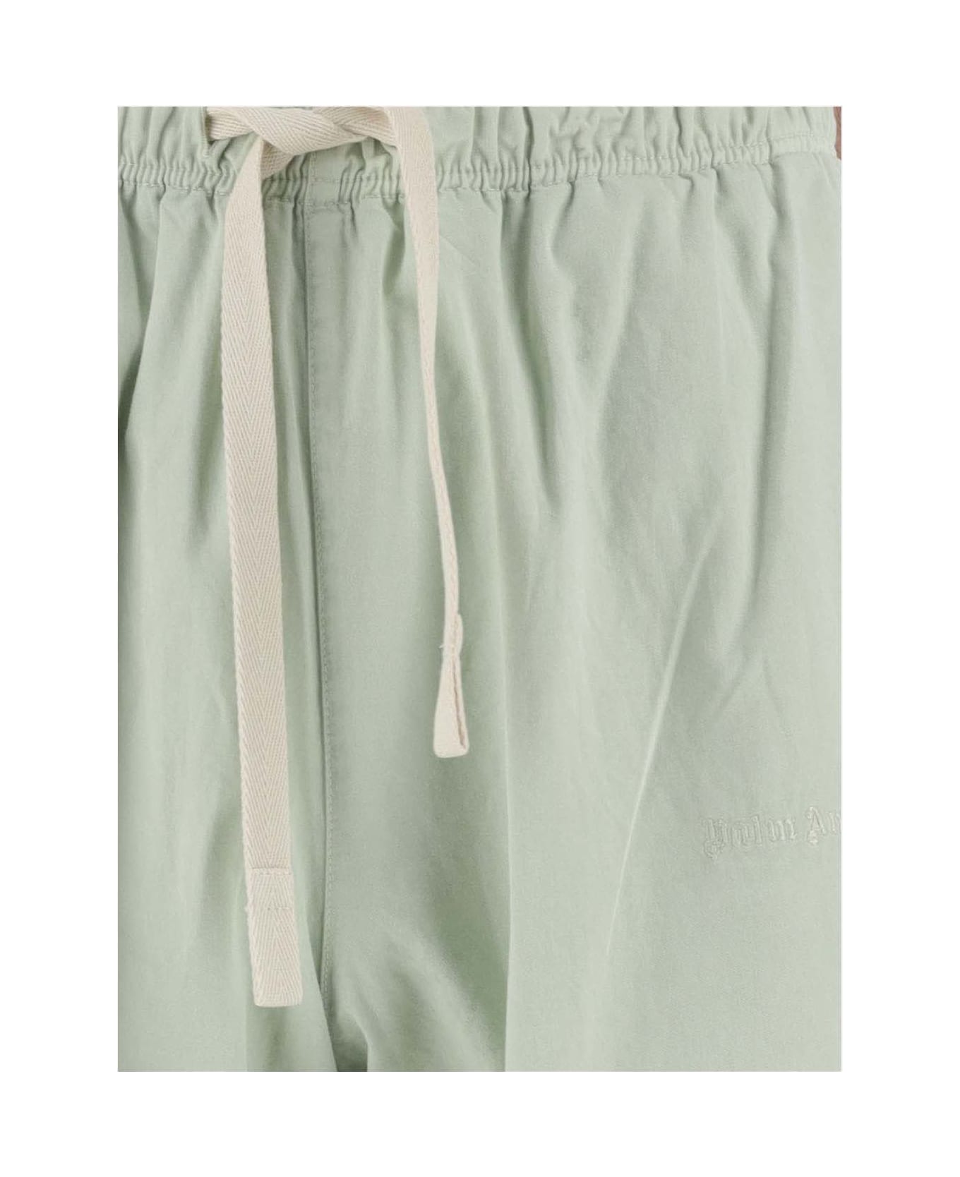Palm Angels Cotton Pants - Green