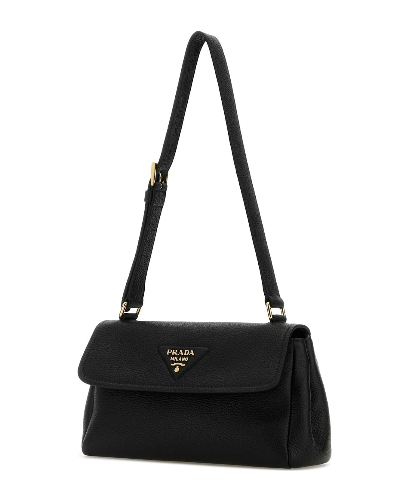 Prada Black Leather Small Shoulder Bag - NERO