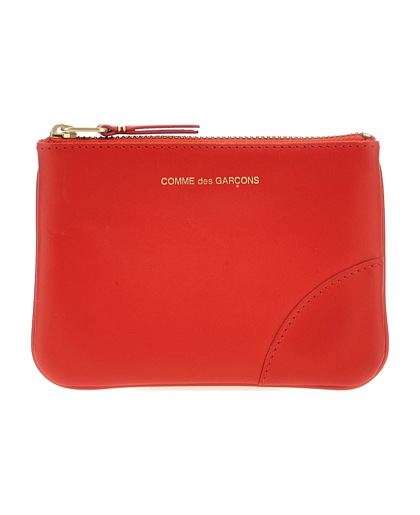 Comme des Garçons Wallet 'classic Leather Line' Card Holder - Orange