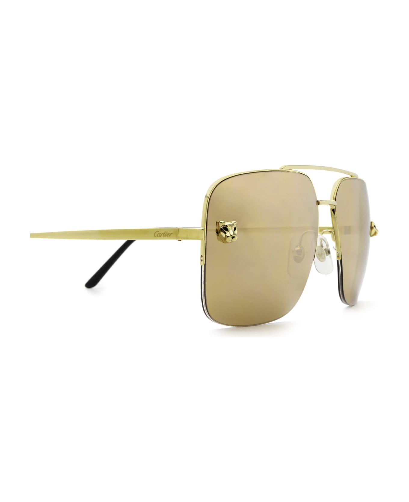 Cartier Eyewear Cartier Ct0244s Gold Sunglasses Italist Always Like A Sale 