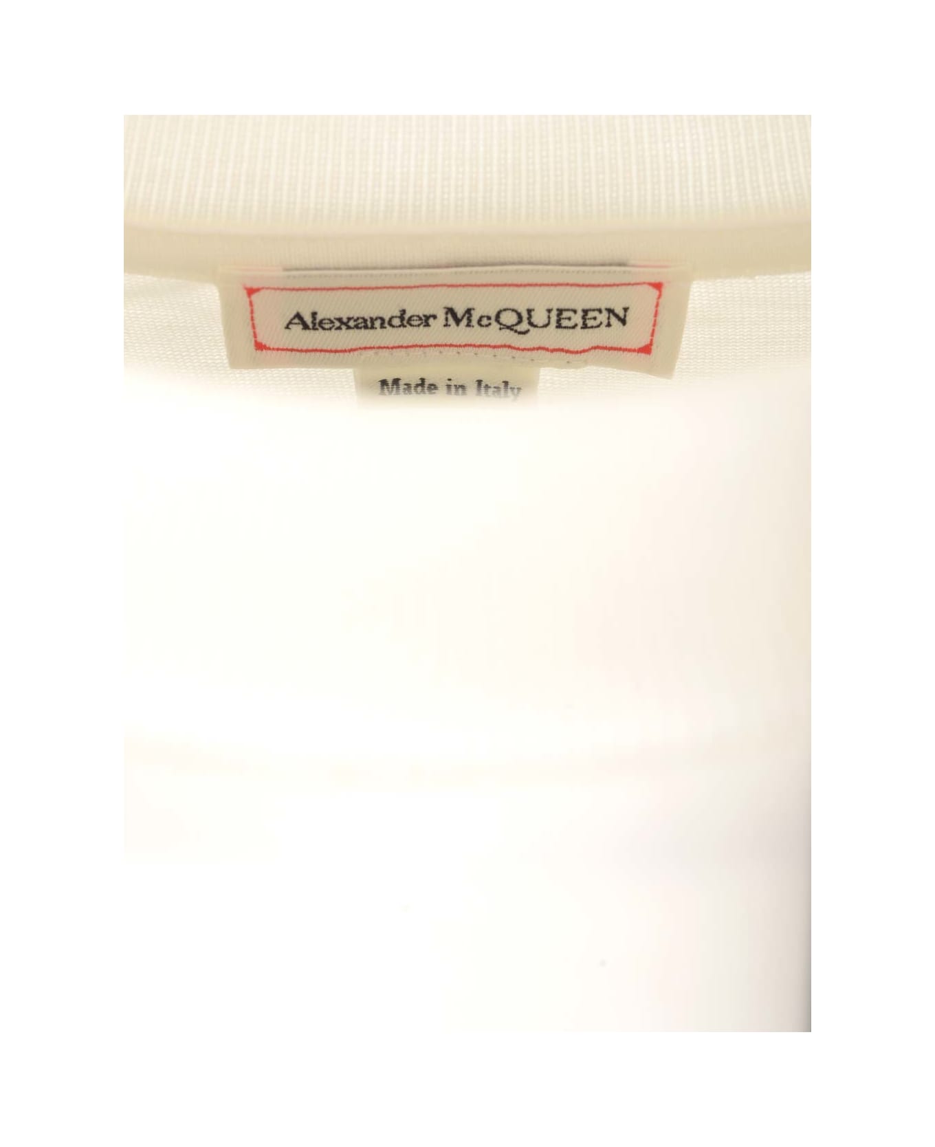 Alexander McQueen Seal Button T-shirt - White