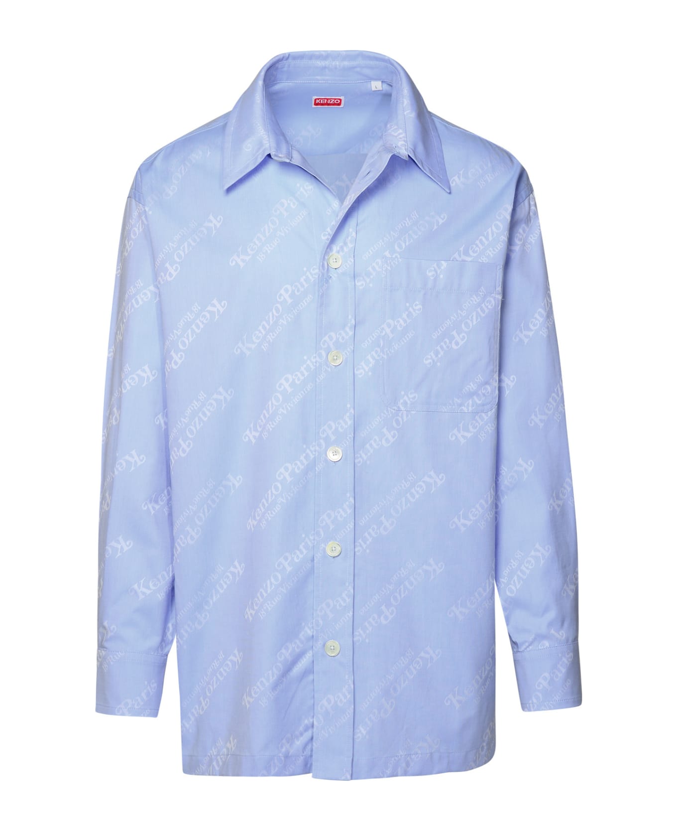 Kenzo ' By Verdy' Cotton Shirt - Light Blue シャツ