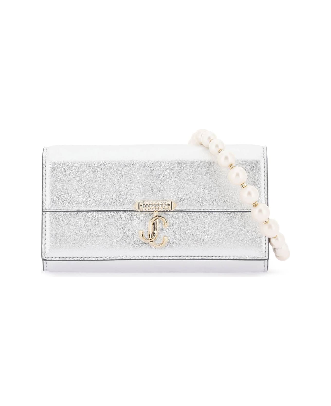 Jimmy Choo Mini Avenue Shoulder Bag - SILVER LIGHT GOLD (Silver)