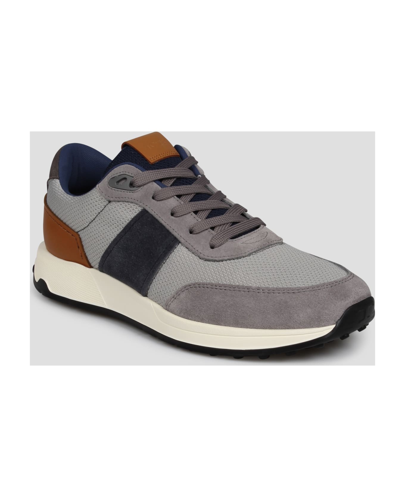 Tod's Leather And Technical Fabric Sneakers - Grey スニーカー