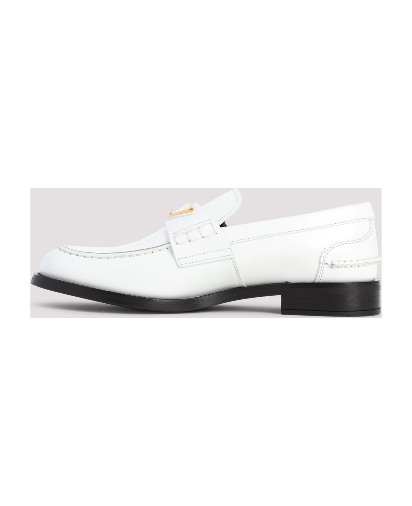 Prada Calf Leather Loafers - Bianco