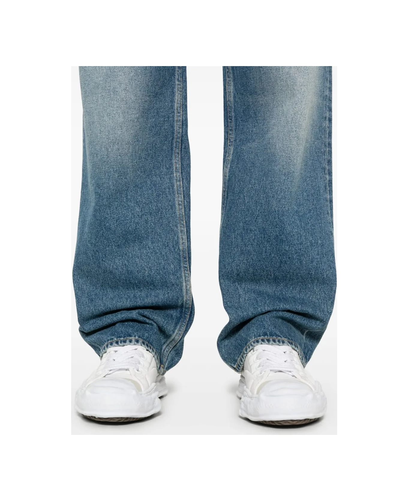 Golden Goose Whiskering-effect Jeans - Blue