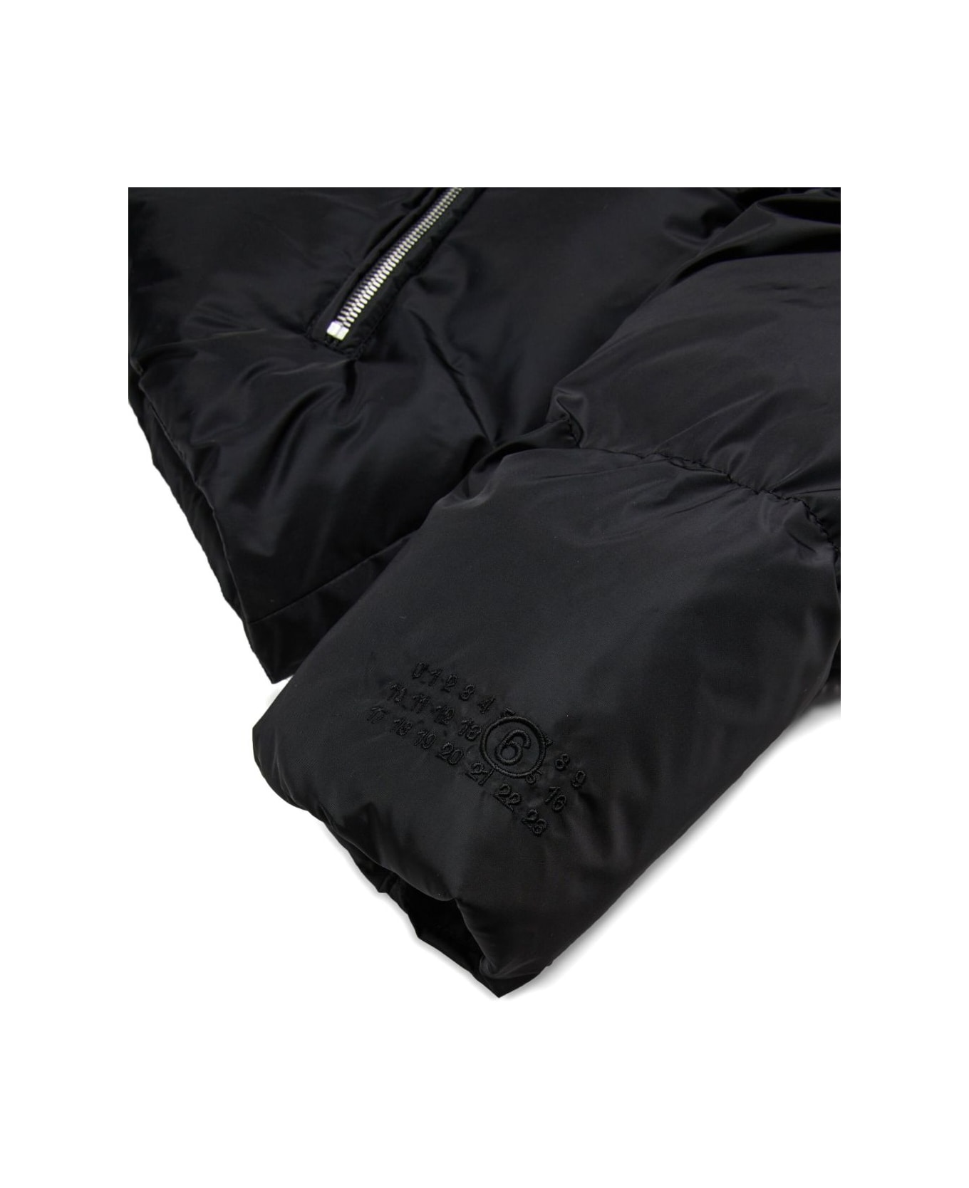 MM6 Maison Margiela Kids Jacket With Numbers Print - Black