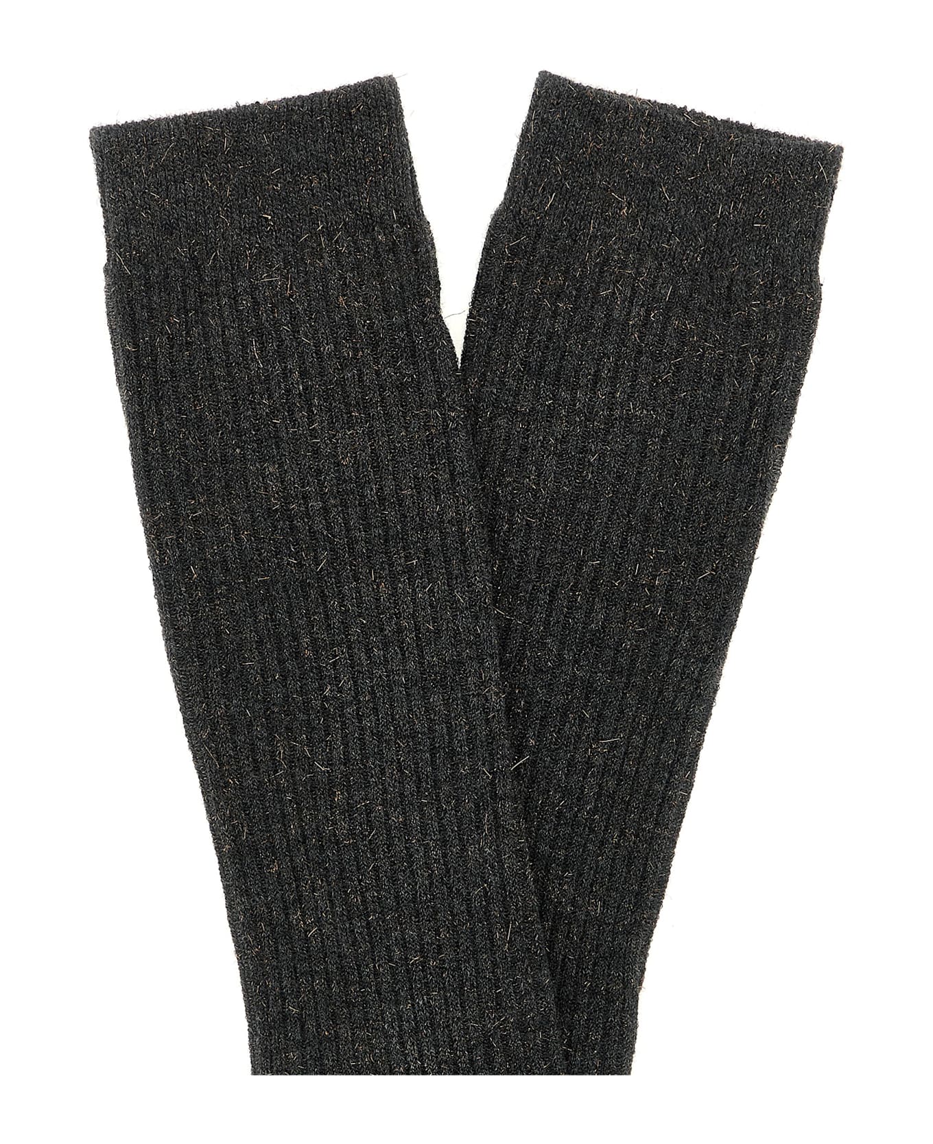 Brunello Cucinelli 
sparkling
 Ribbed Socks - Gray