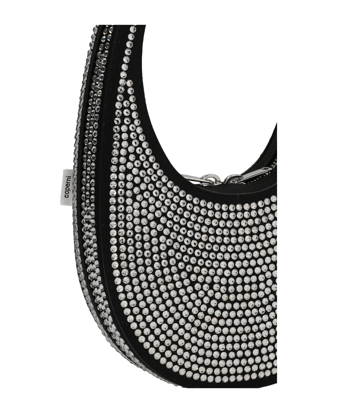 Coperni 'crystal-embellished Mini Swipe Bag' Handbag - Black  