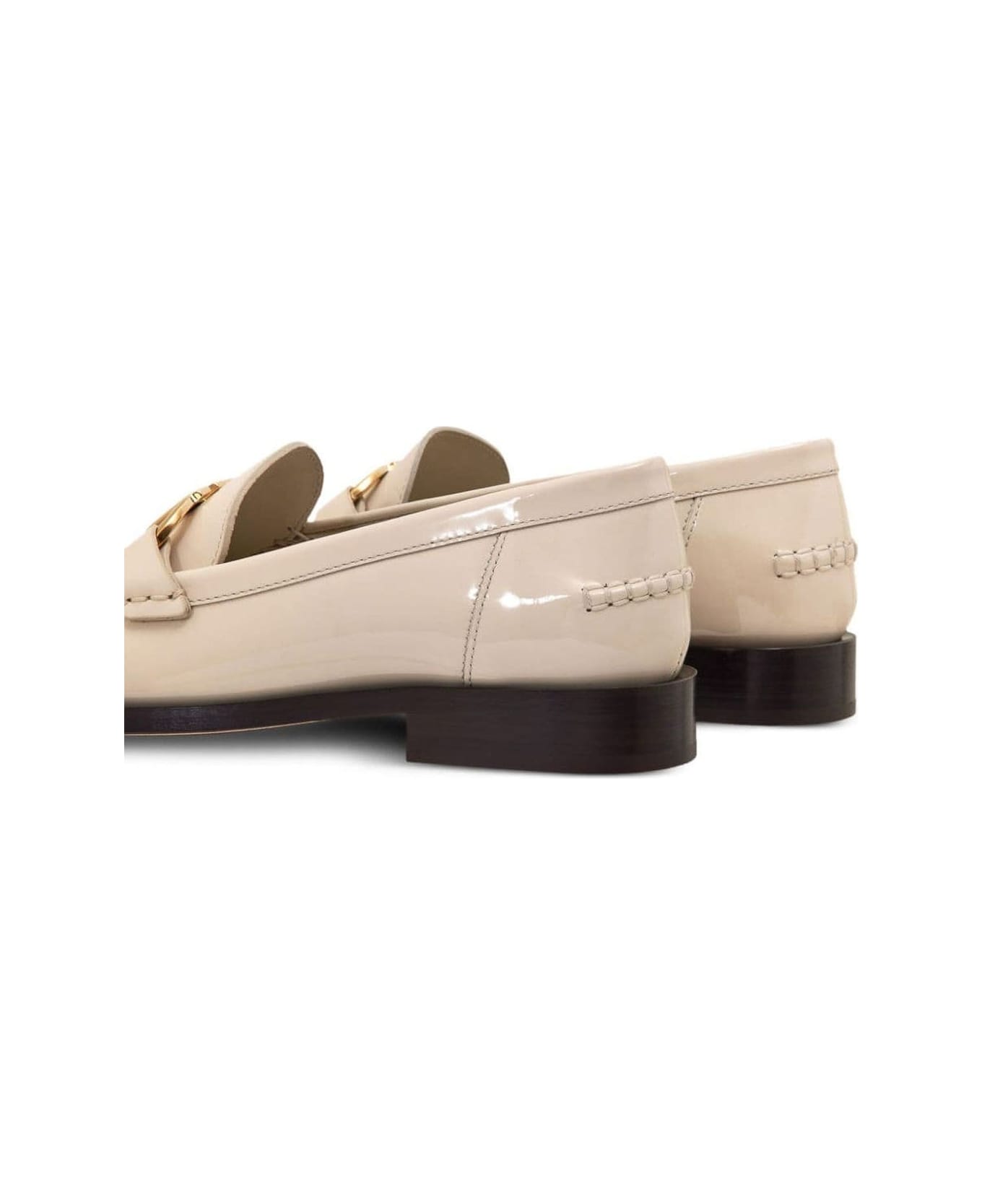 Ferragamo Maryan Leather Loafers - White