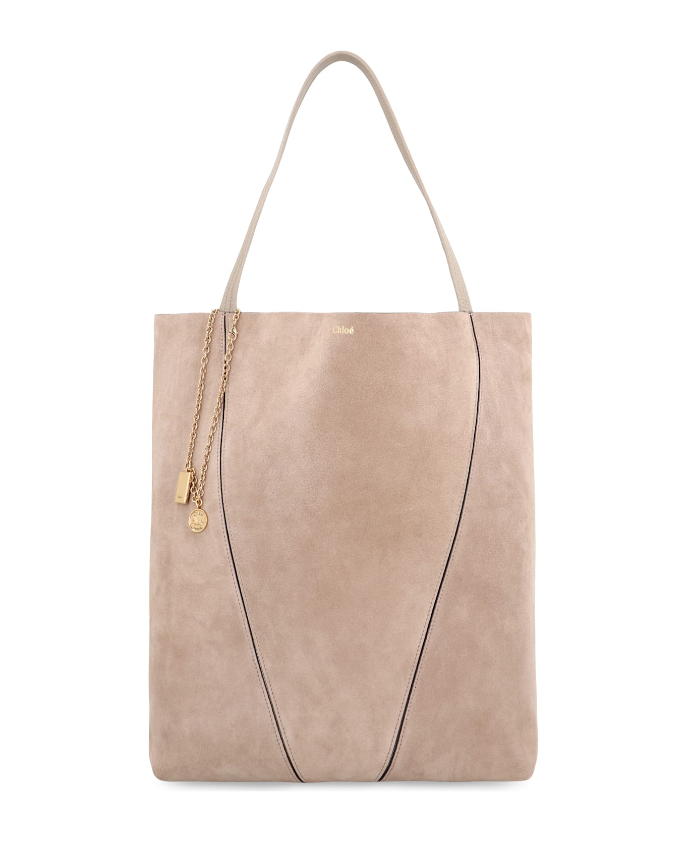 Chloé Spin Large Tote Bag - Sand