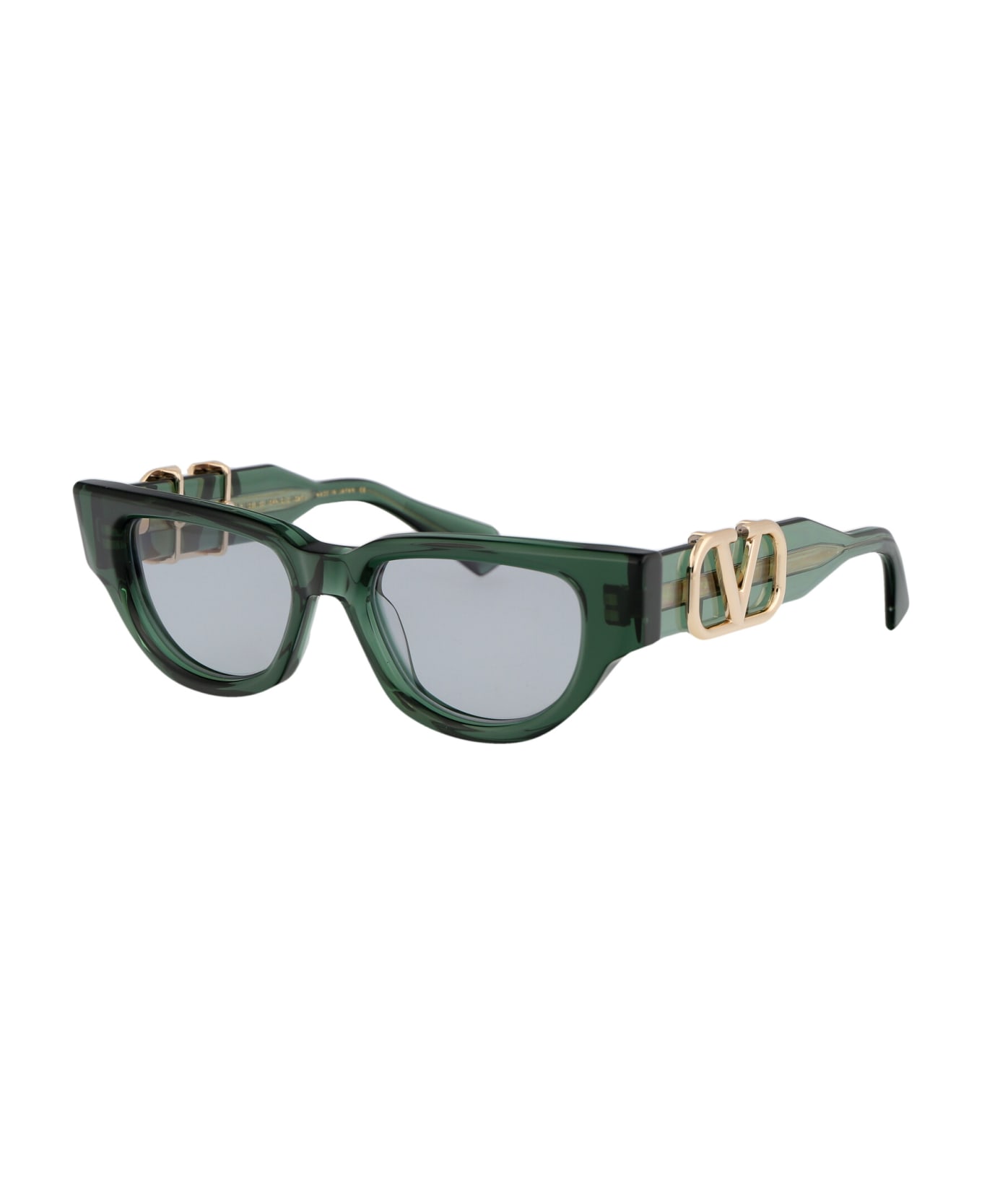 Valentino Eyewear V - Due Sunglasses - 103E GRN - GLD サングラス