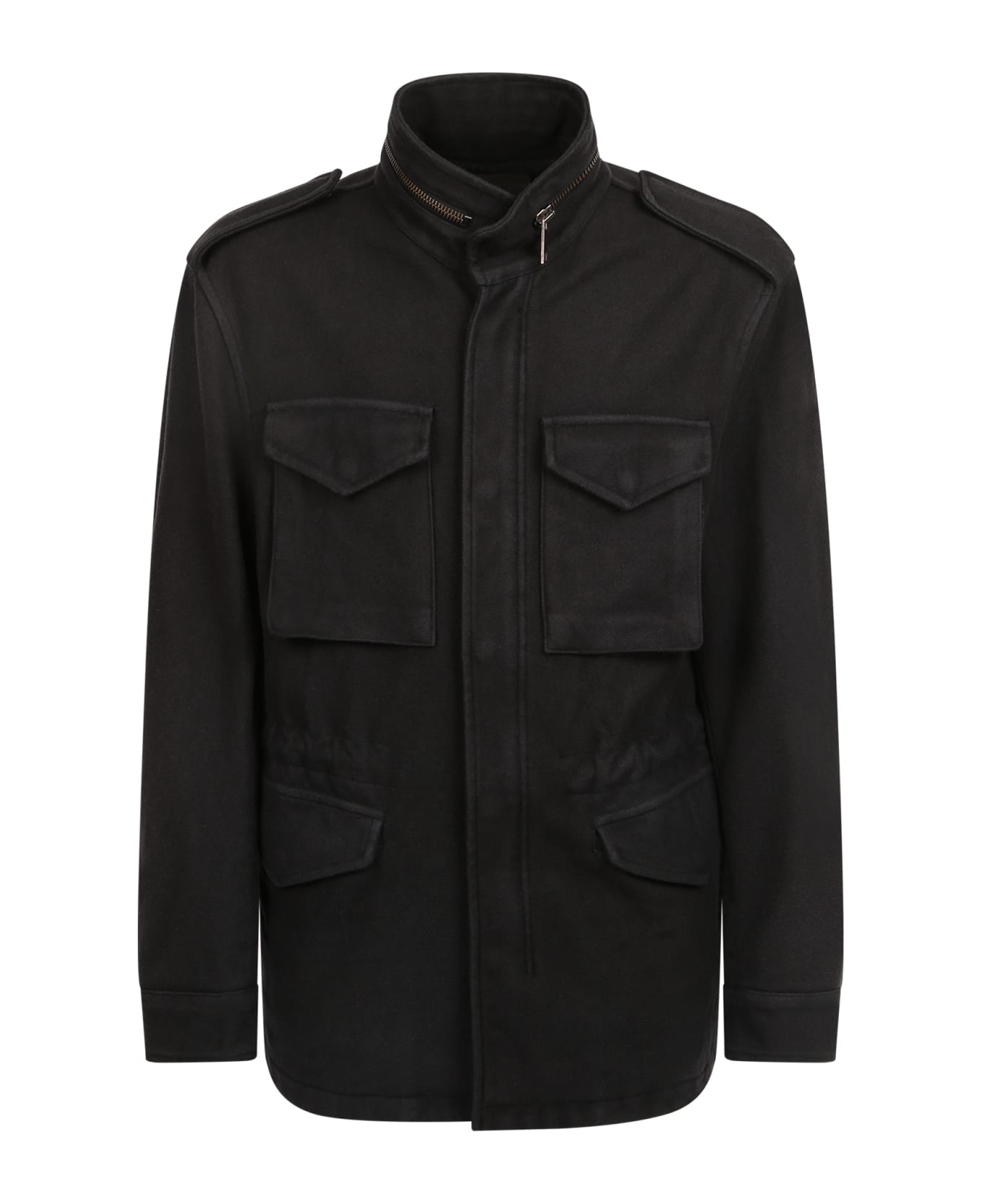 Original Vintage Style Zipped Jacket - Black コート