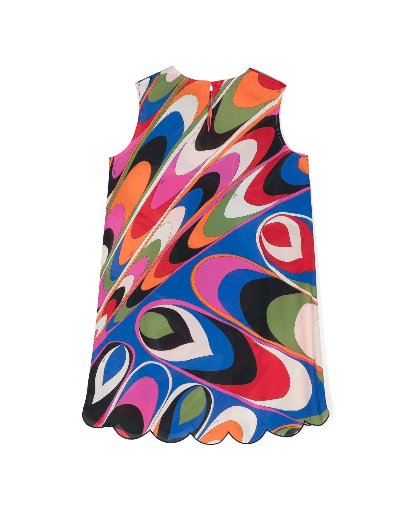 Pucci Multicoloured Wave Print Sleeveless Dress - Multicolour