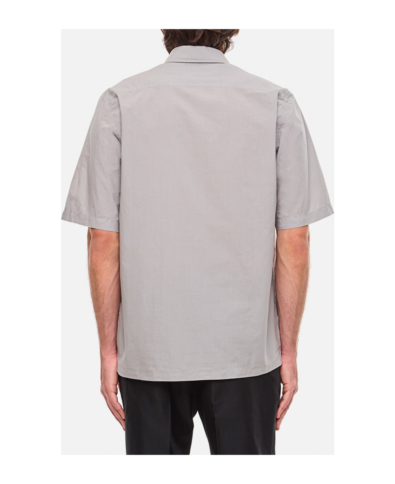 C.P. Company Popeline Short Sleeved Shirt - Grey
