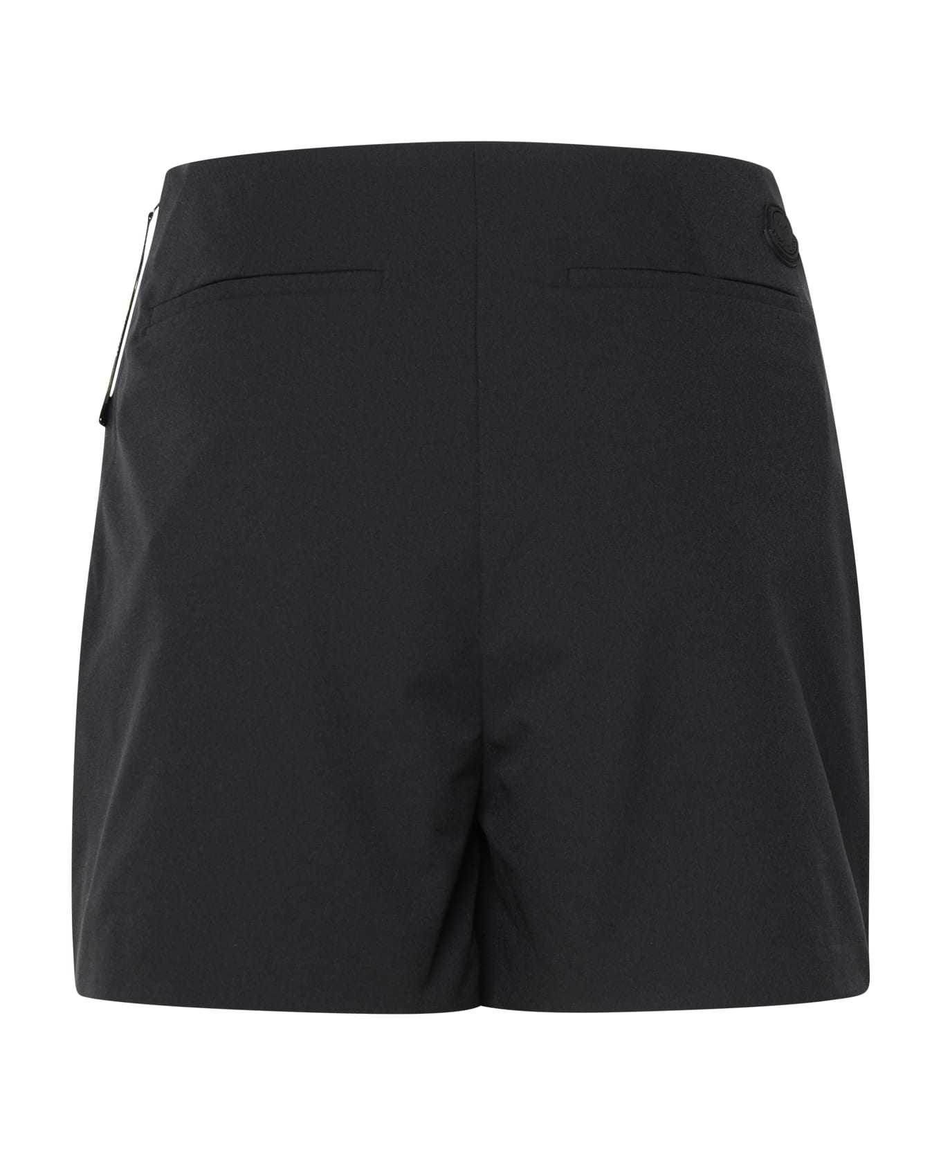 Moncler Black Polyester Blend Shorts - Black