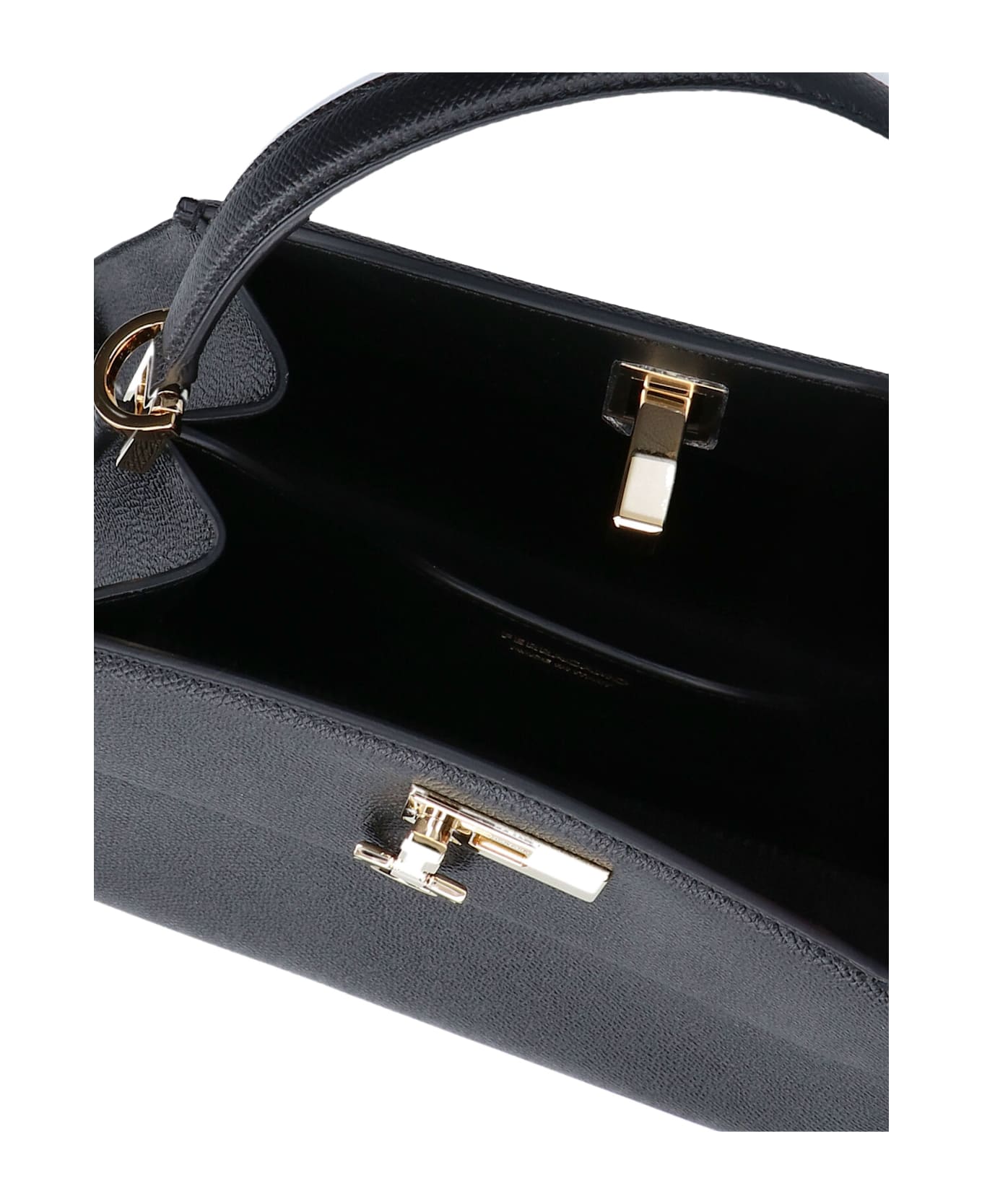 Ferragamo 'studio Box' Handbag - Black  