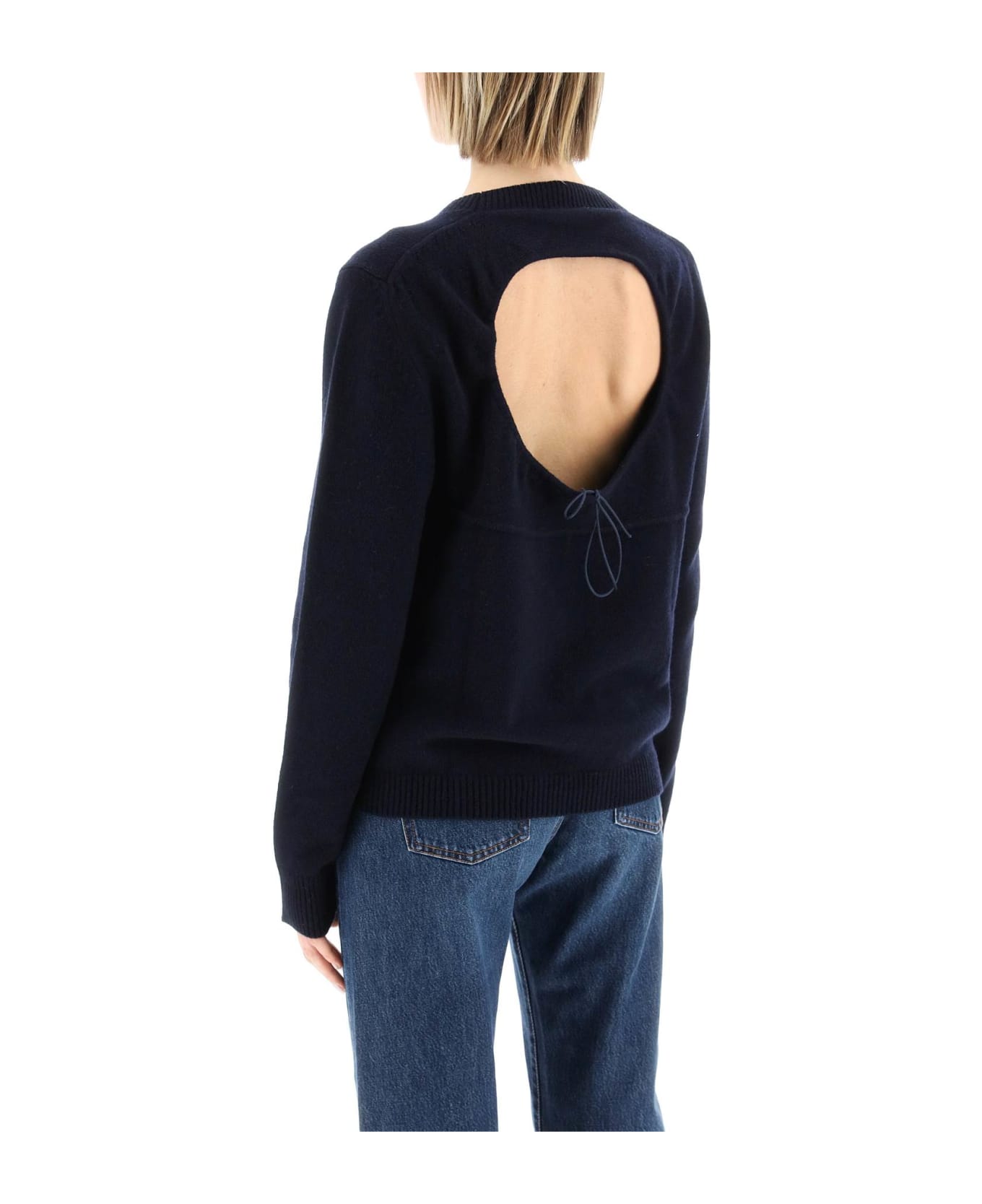 Cecilie Bahnsen 'ivory' Sweater - NAVY BLUE (Blue)