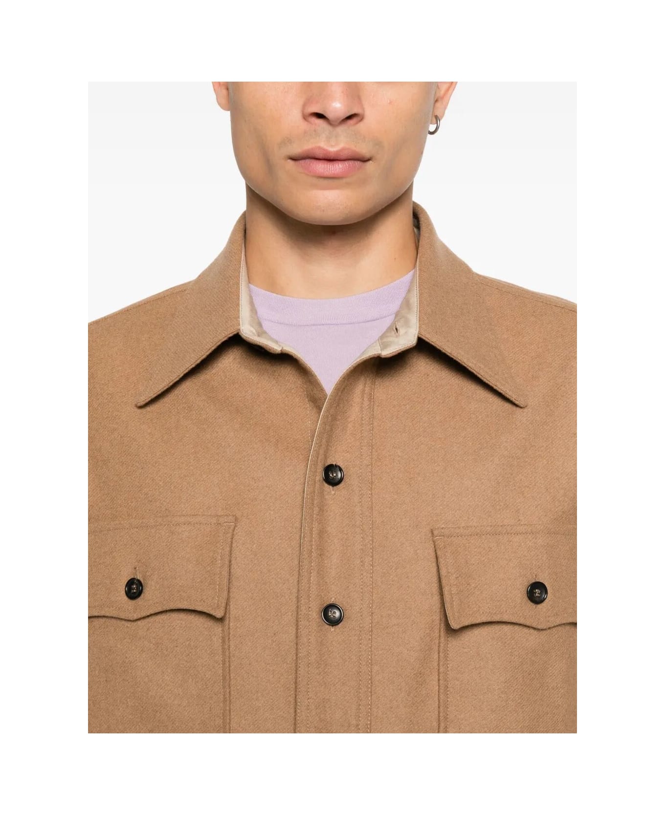Fortela Wool Overshirt - Cam