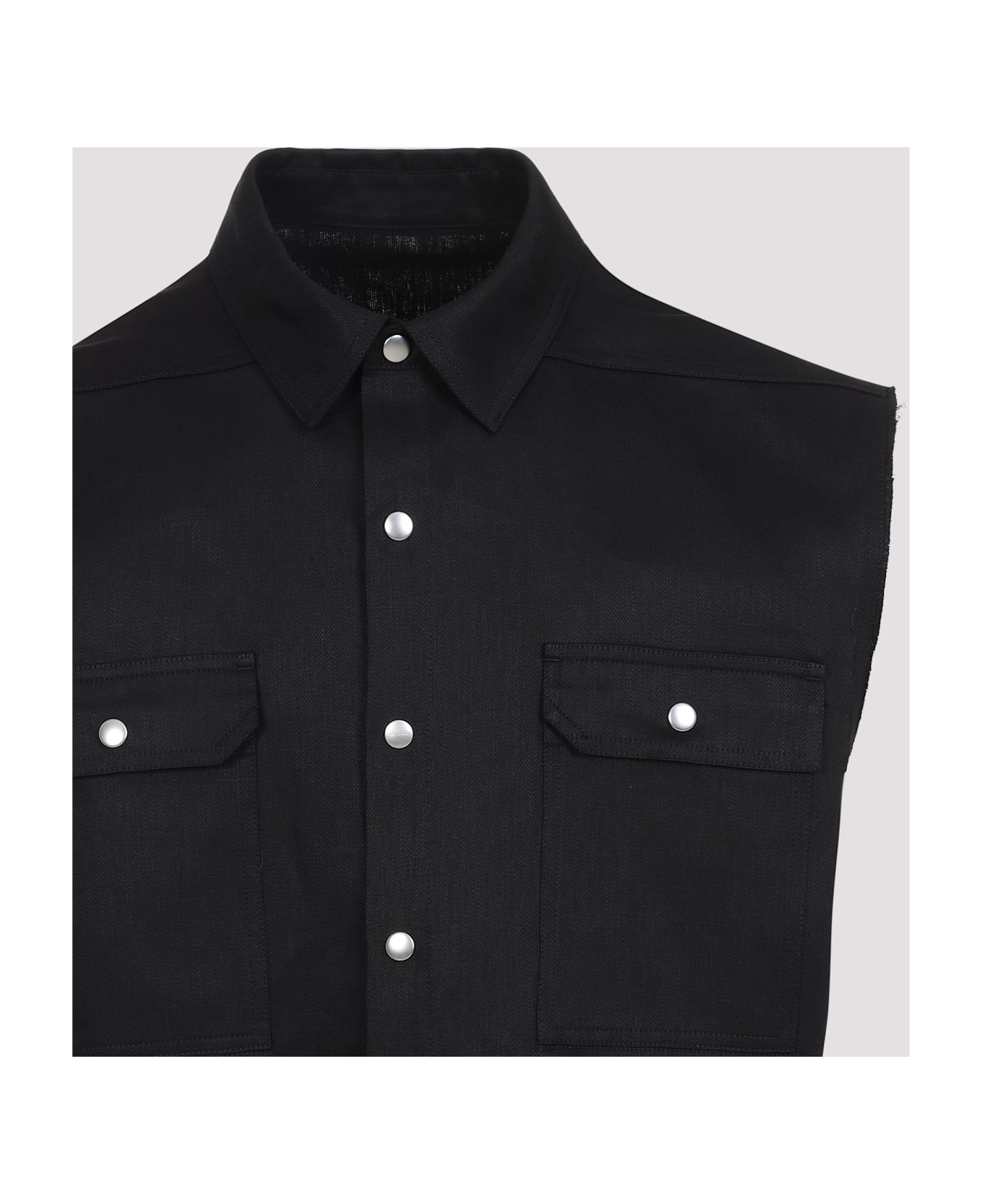 Rick Owens Jumbo Sleeveless Outershirt - Black