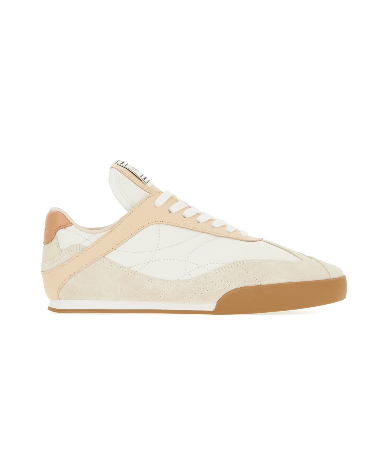 Chloé Multicolor Kick Leather And Suede Sneakers - TENDER PEACH