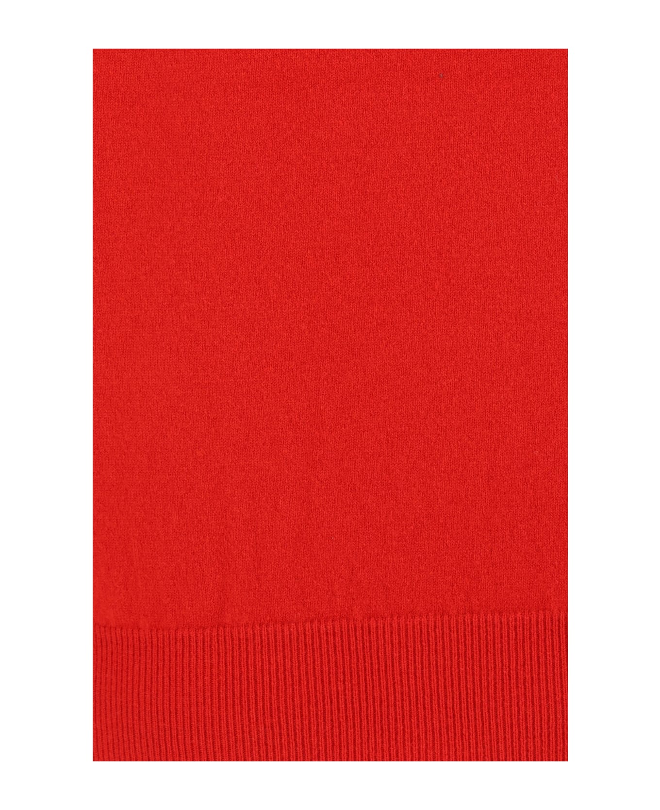 Róhe Turtleneck Top - Bright Red