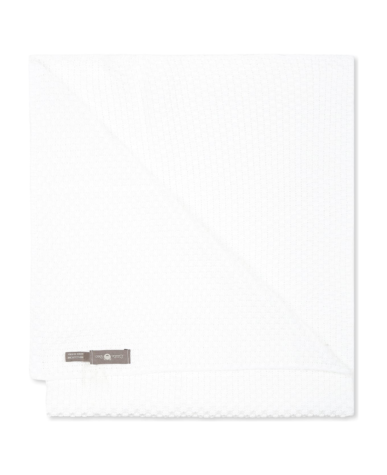 Little Bear White Blanket For Babykids - White