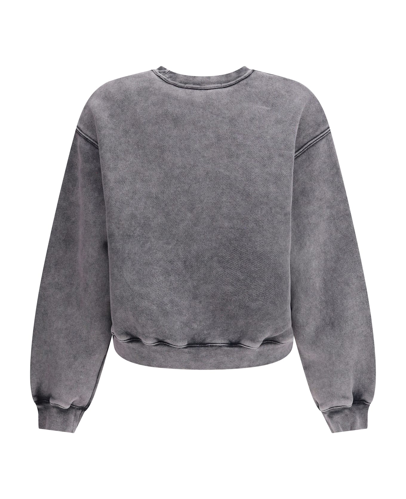 Alexander Wang Essential Terry Crew Sweatshirt W/ Puff - Grigio