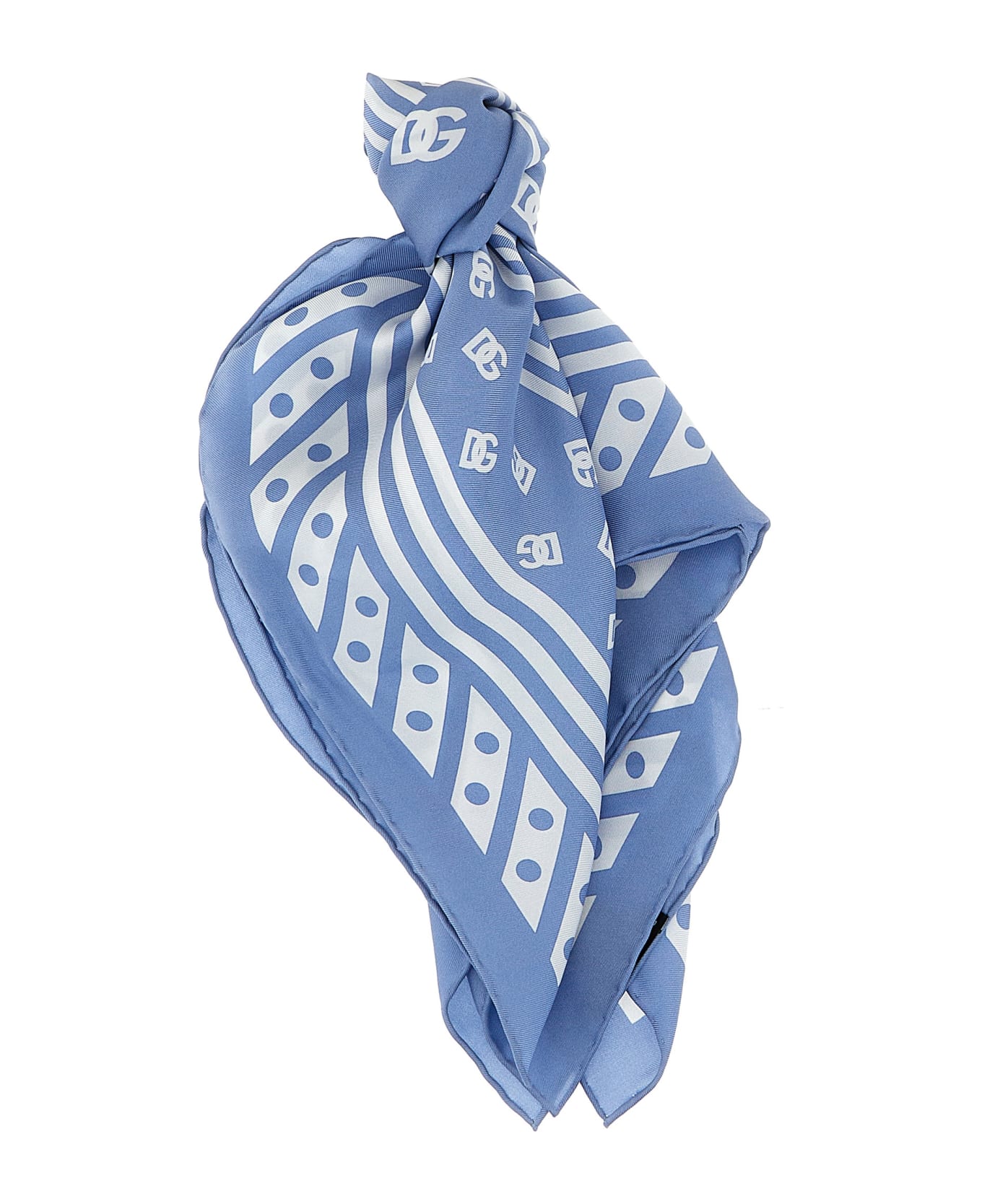 Dolce & Gabbana Logo Scarf - Light Blue