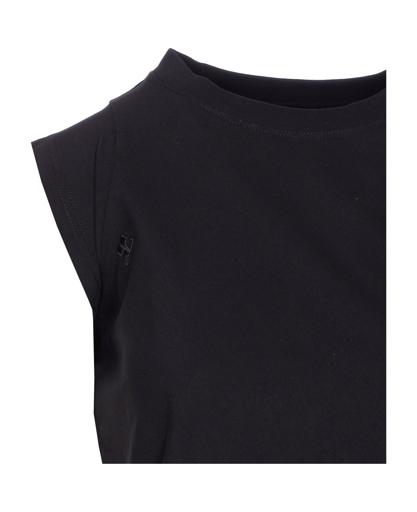 Courrèges Twisted T-shirt - Black