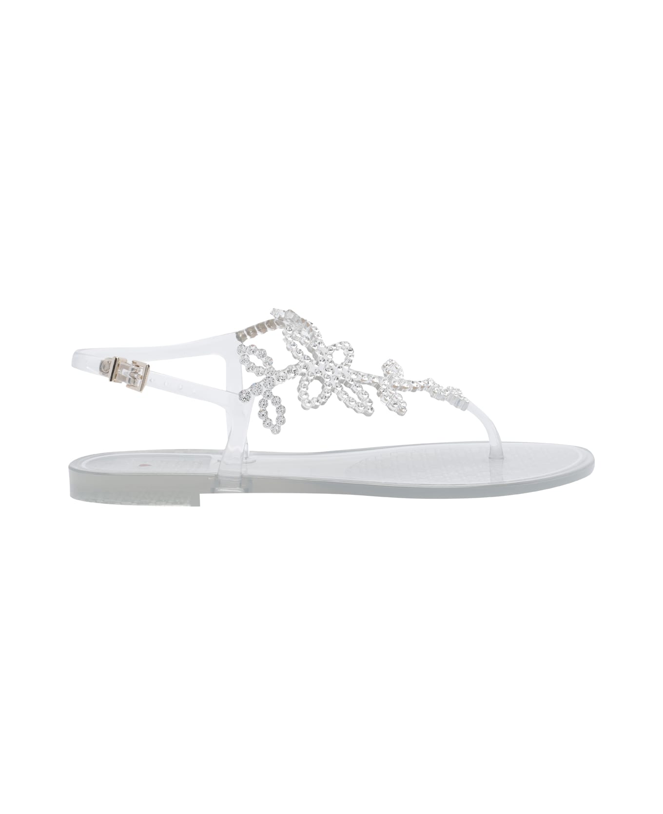 Menghi Rubber Sandals - Silver