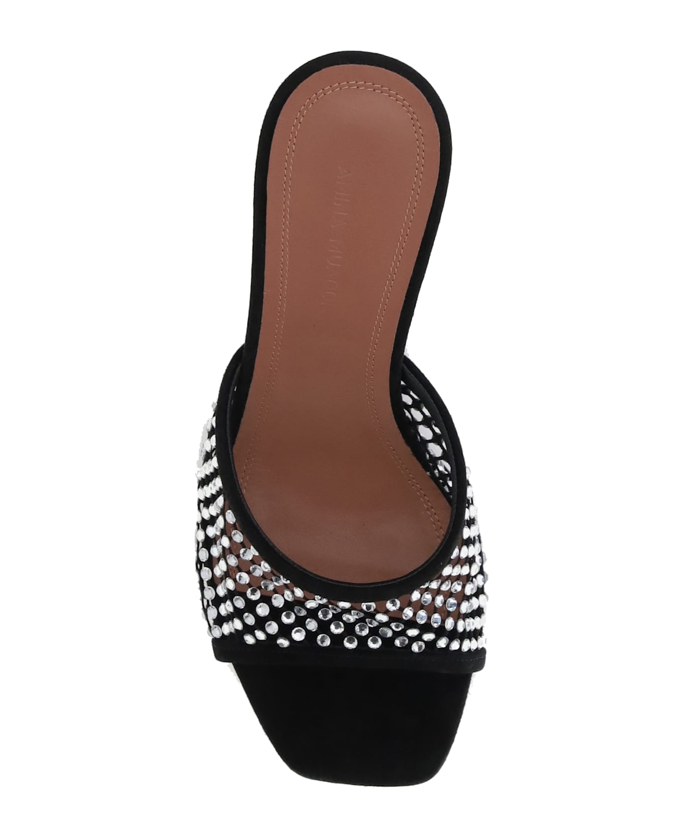 Amina Muaddi Lupita Crystal Sandals