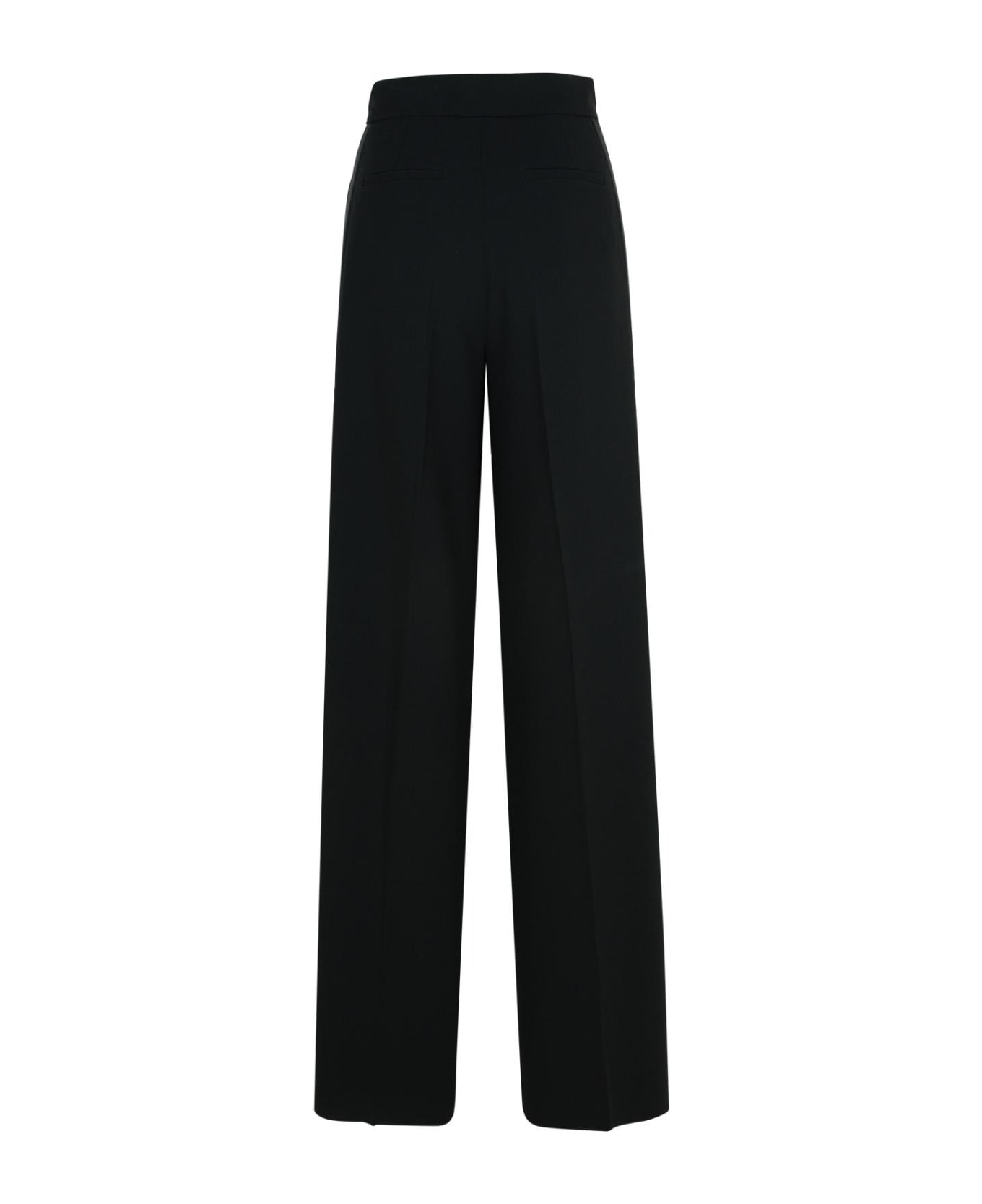 Max Mara 'leccio' Black Triacetate Blend Pants - Black