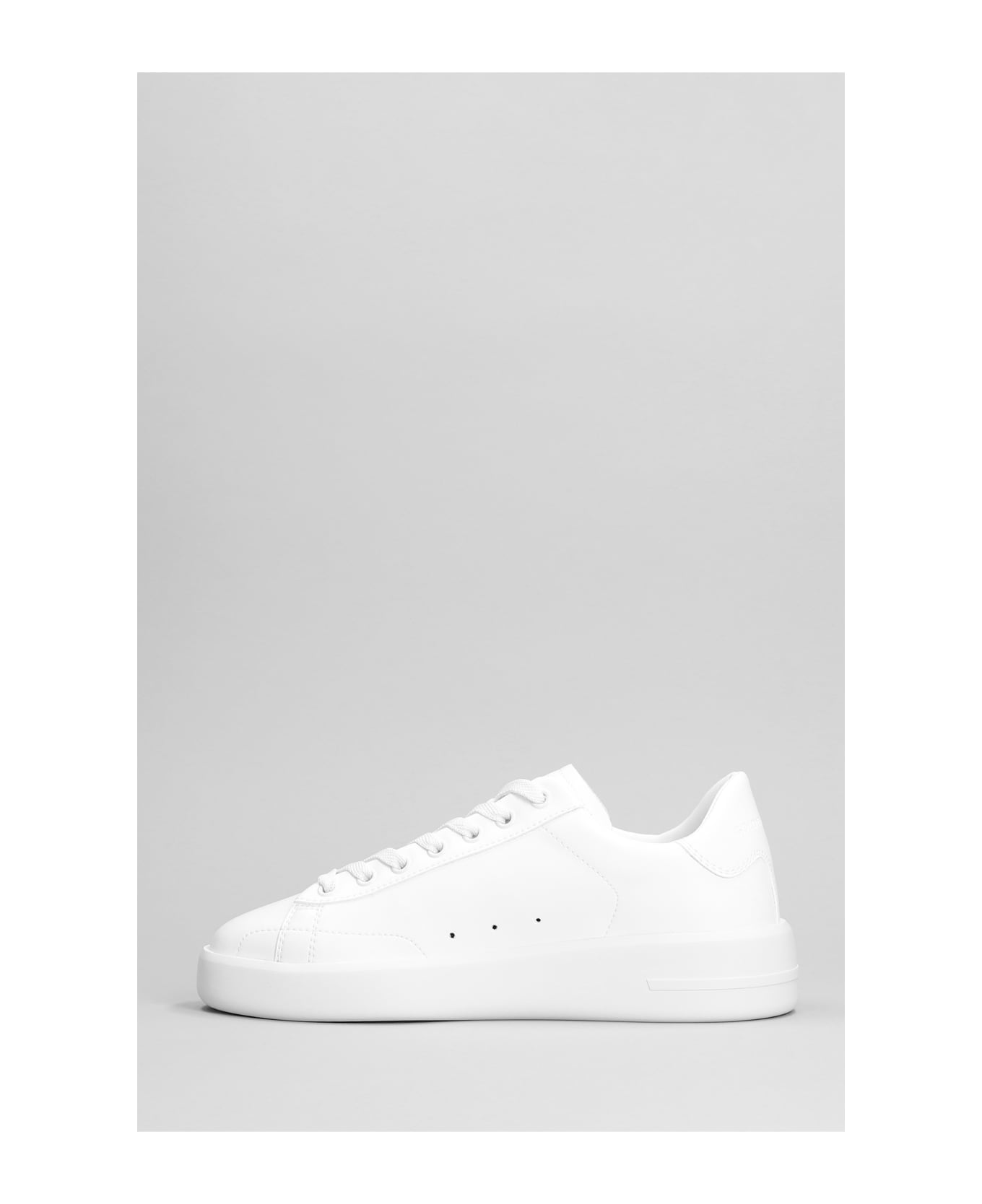 Golden Goose Pure Star Sneakers In White Leather - Optic  White